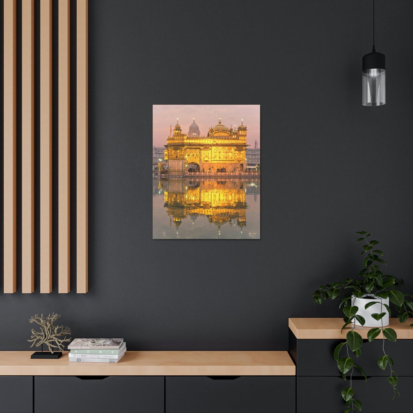 Printed in USA - Canvas Gallery Wraps - The Golden Temple in Amritsar, Punjab - India - Sikhsm - Green Forest Home