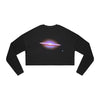 Relaxed Smooth Fleece - Bella+Canva 7503 - Women's Cropped Sweatshirt - Hubble Telescope El Sombrero Galaxy - US Made - Green Forest Home