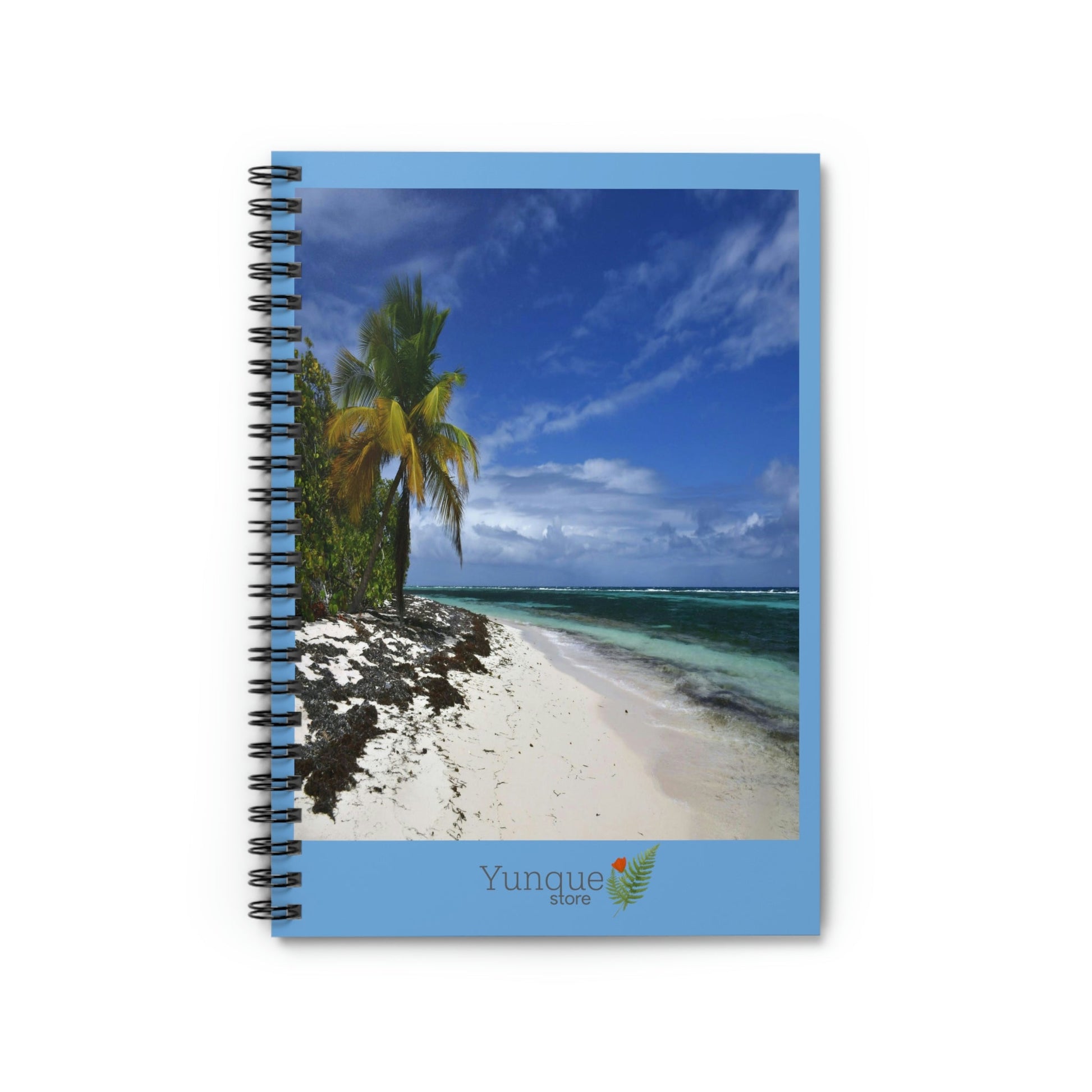 SALE - Spiral Notebook - Ruled Line - Mona Island remote Puerto Rico paradise - Green Forest Home