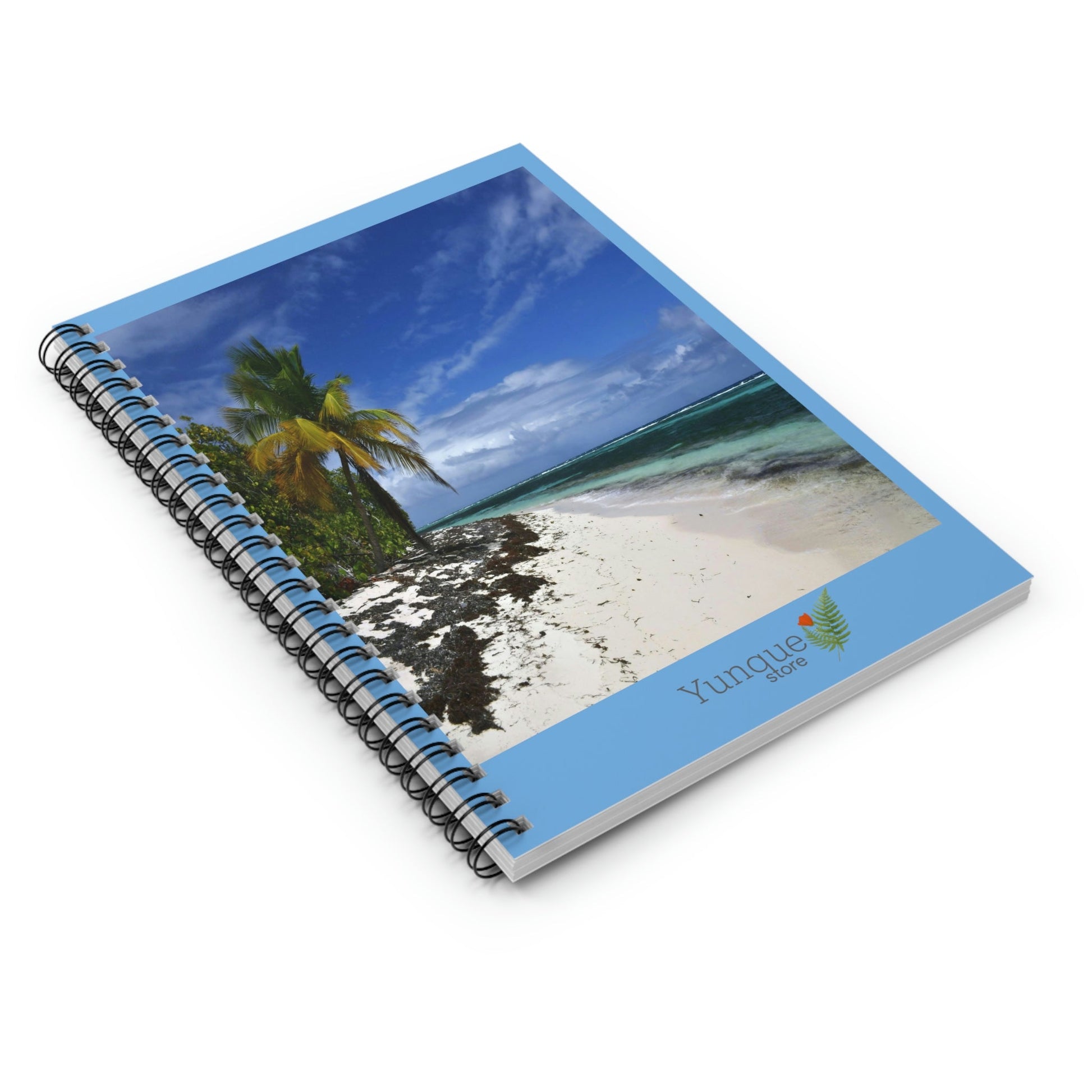 SALE - Spiral Notebook - Ruled Line - Mona Island remote Puerto Rico paradise - Green Forest Home