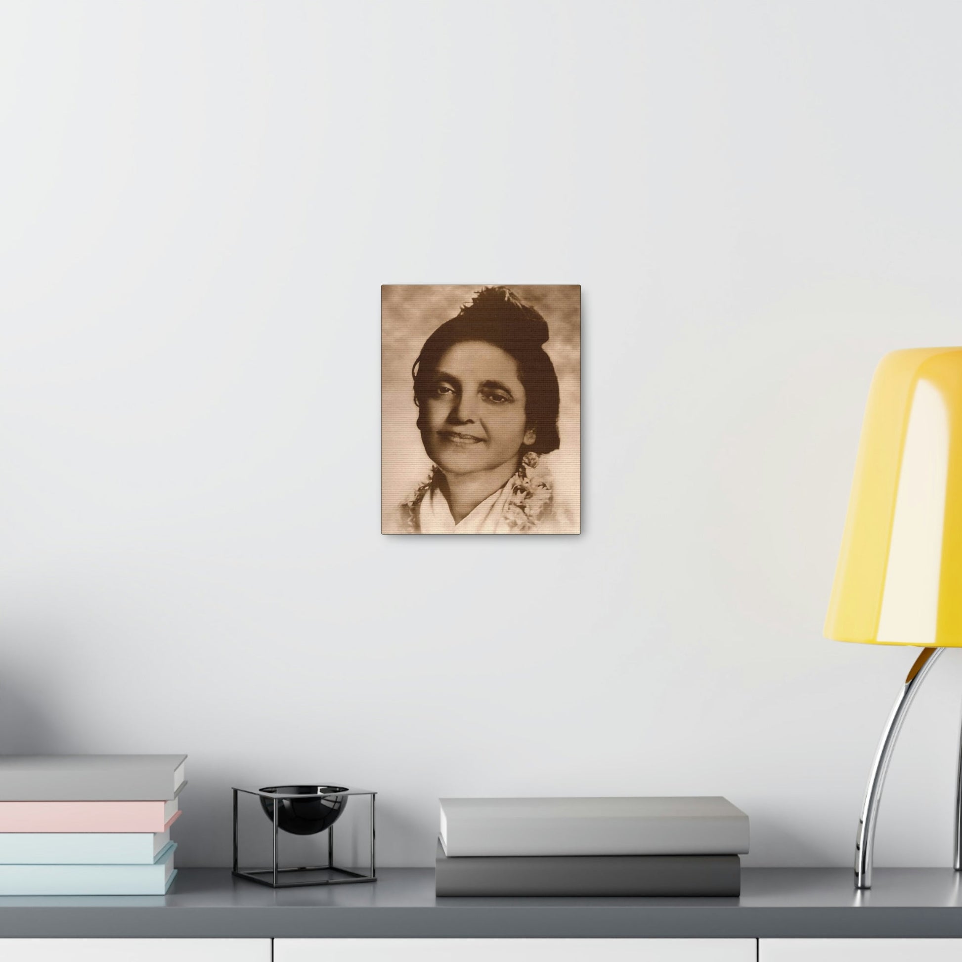 SMALL Canvas Gallery Wraps - Hindu Saint and Sage - Sri Ananda Mayi Ma - Bliss permeated Mother - India - Green Forest Home