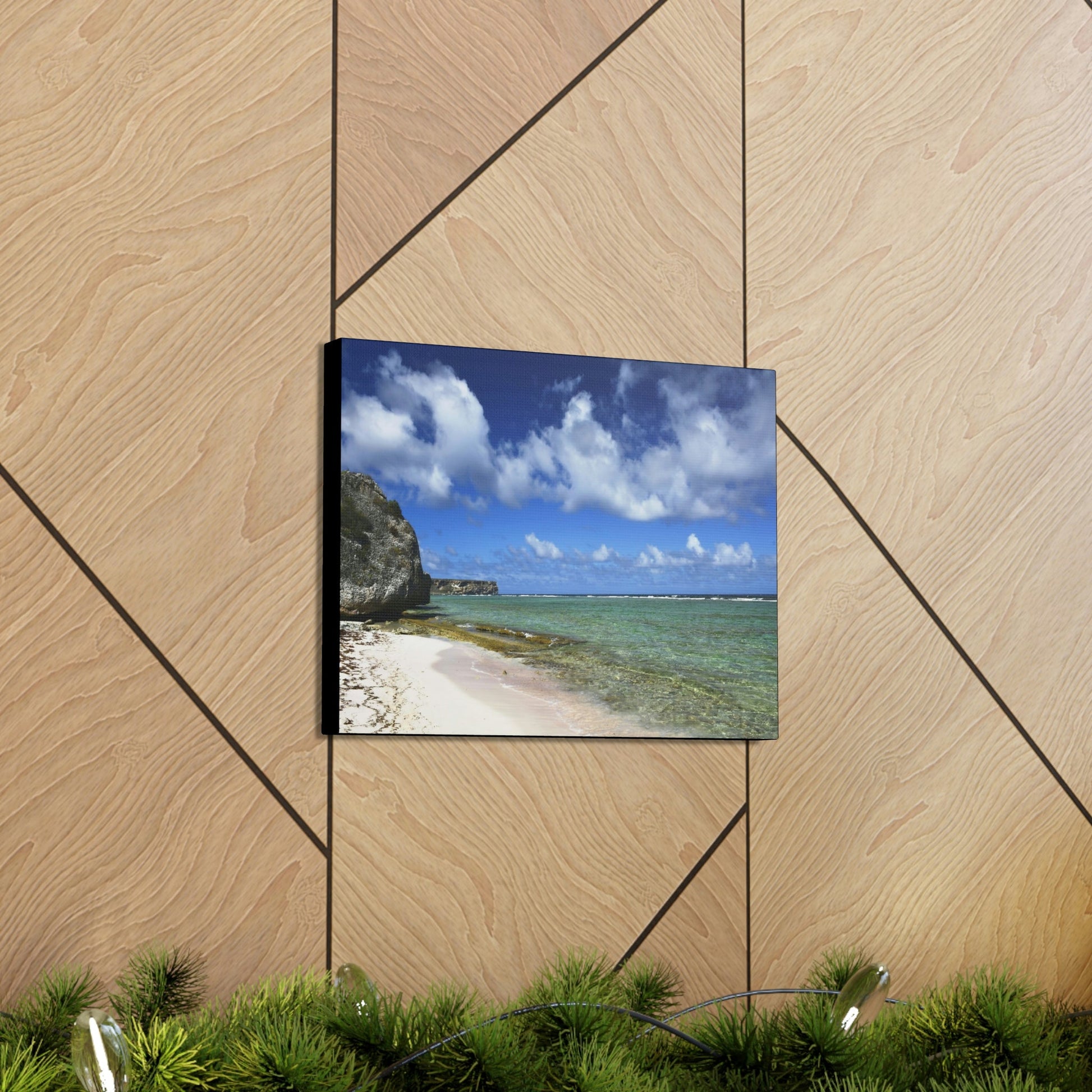 SMALL Canvas Gallery Wraps - Made in USA - Awesome and remote - Mona Island Pajaros beach PR - Green Forest Home