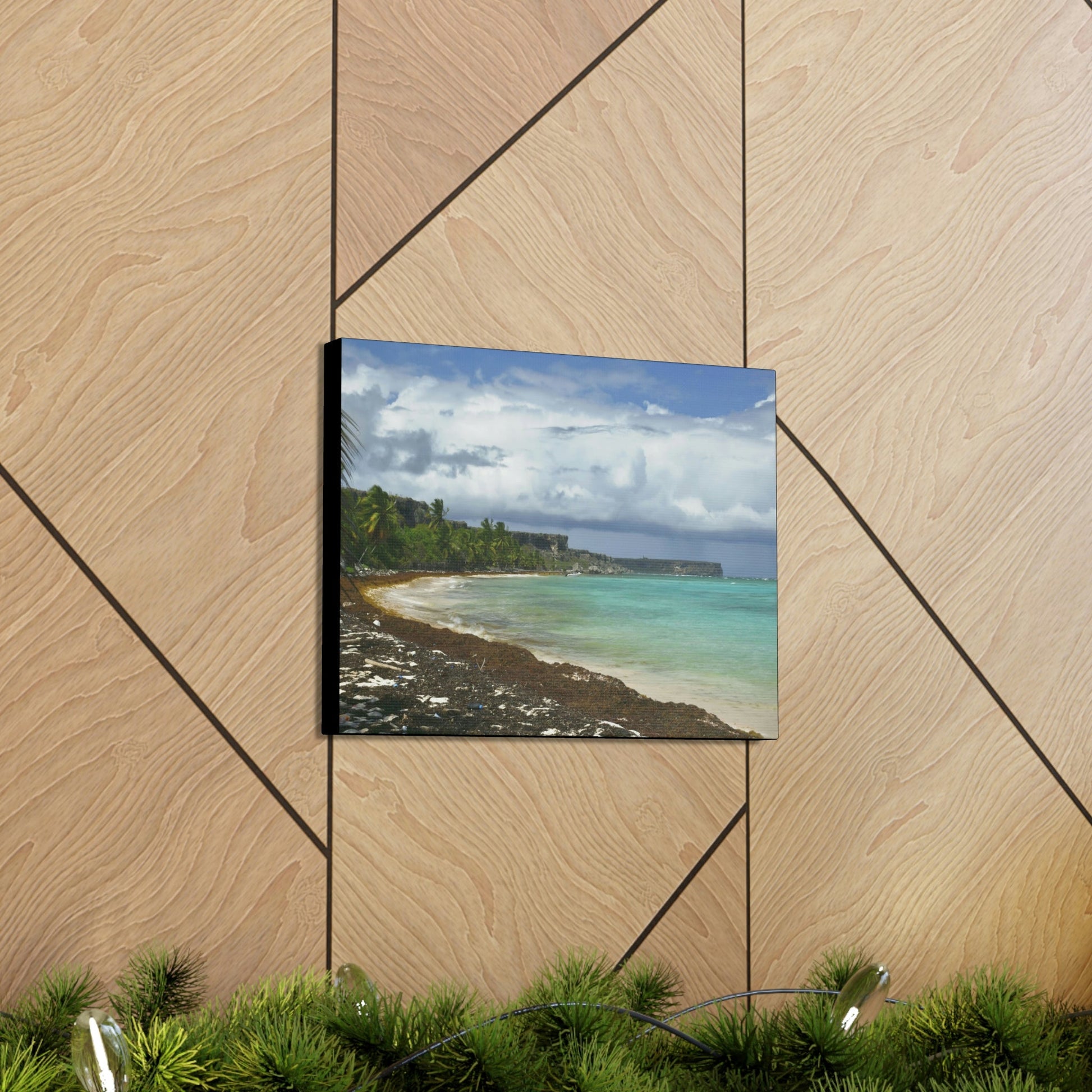 SMALL Canvas Gallery Wraps - Made in USA - Awesome and remote - Mona Island Pajaros beach PR - Green Forest Home