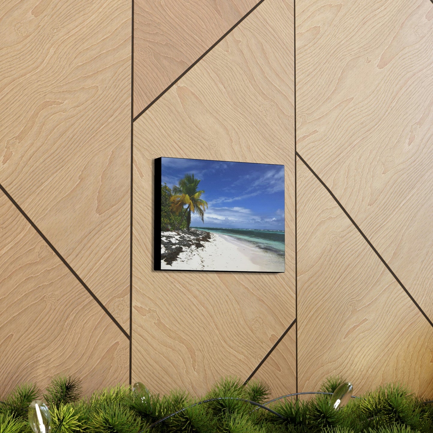 SMALL Canvas Gallery Wraps - Made in USA - Awesome and remote - Mona Island Pajaros beach PR - Green Forest Home