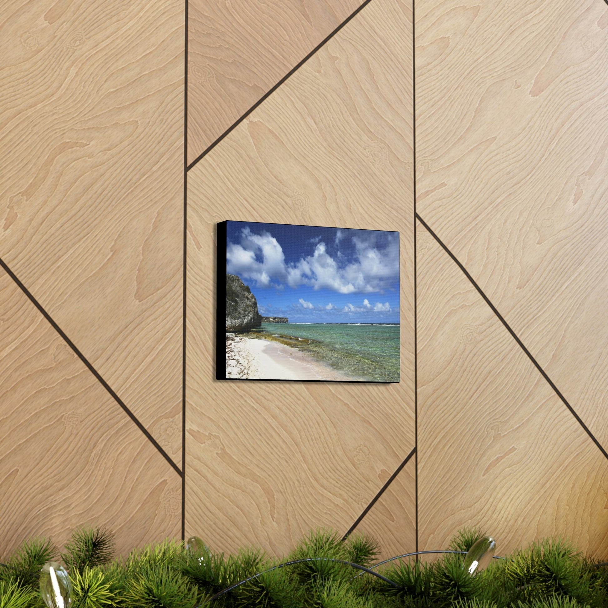 SMALL Canvas Gallery Wraps - Made in USA - Awesome and remote - Mona Island Pajaros beach PR - Green Forest Home