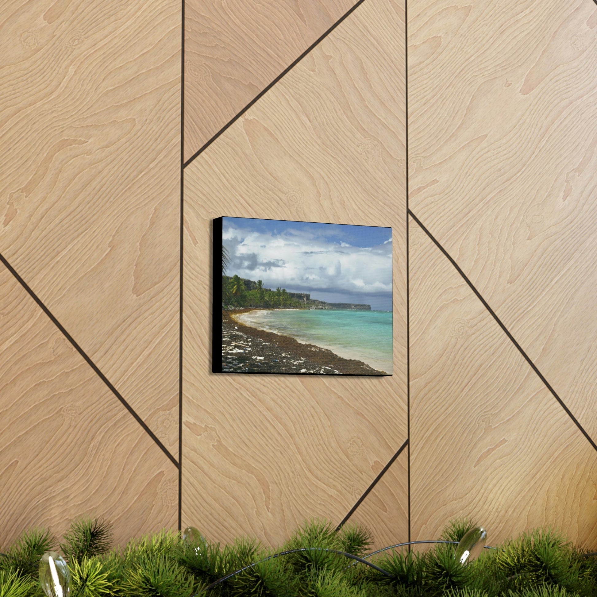 SMALL Canvas Gallery Wraps - Made in USA - Awesome and remote - Mona Island Pajaros beach PR - Green Forest Home