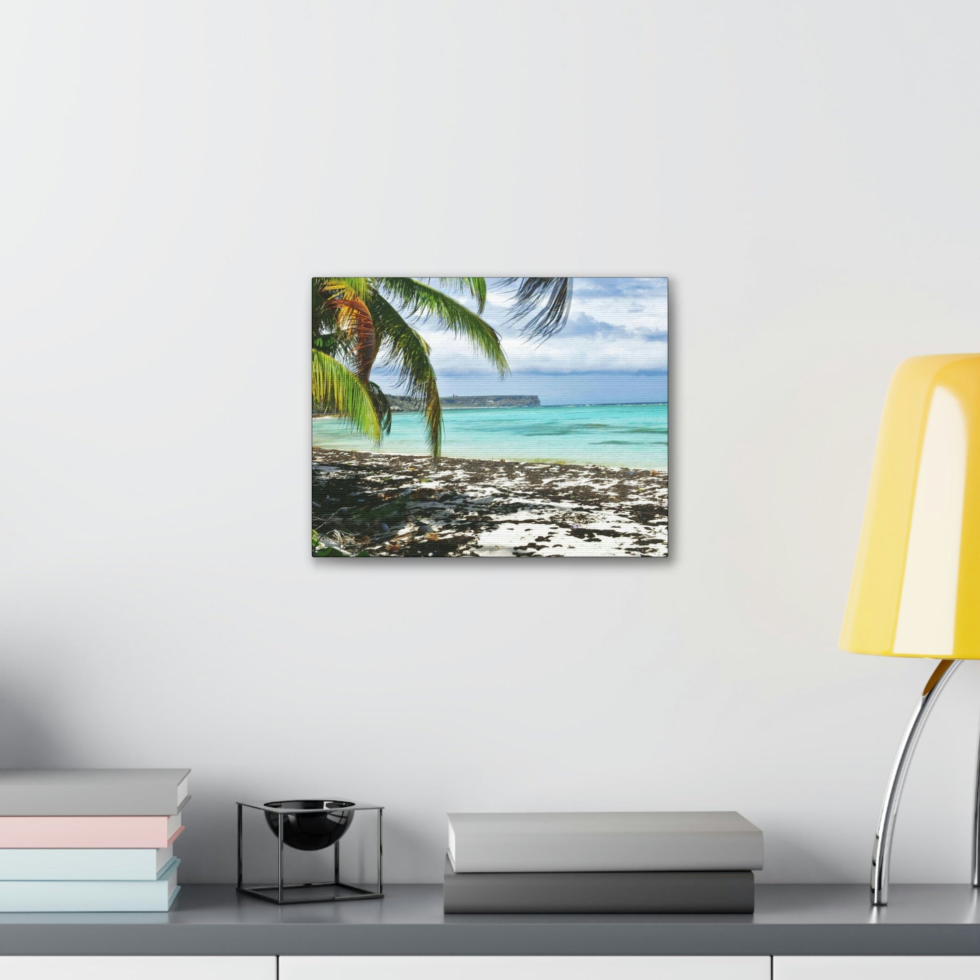 SMALL Canvas Gallery Wraps - US MADE - Pristine & remote Mona island Puerto Rico - hidden paradise - Playa Pajaros - Green Forest Home