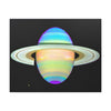 SPACE - Canvas Gallery Wrap - The Planet Saturn - INFRARED image - Hubble telescope NASA - Green Forest Home