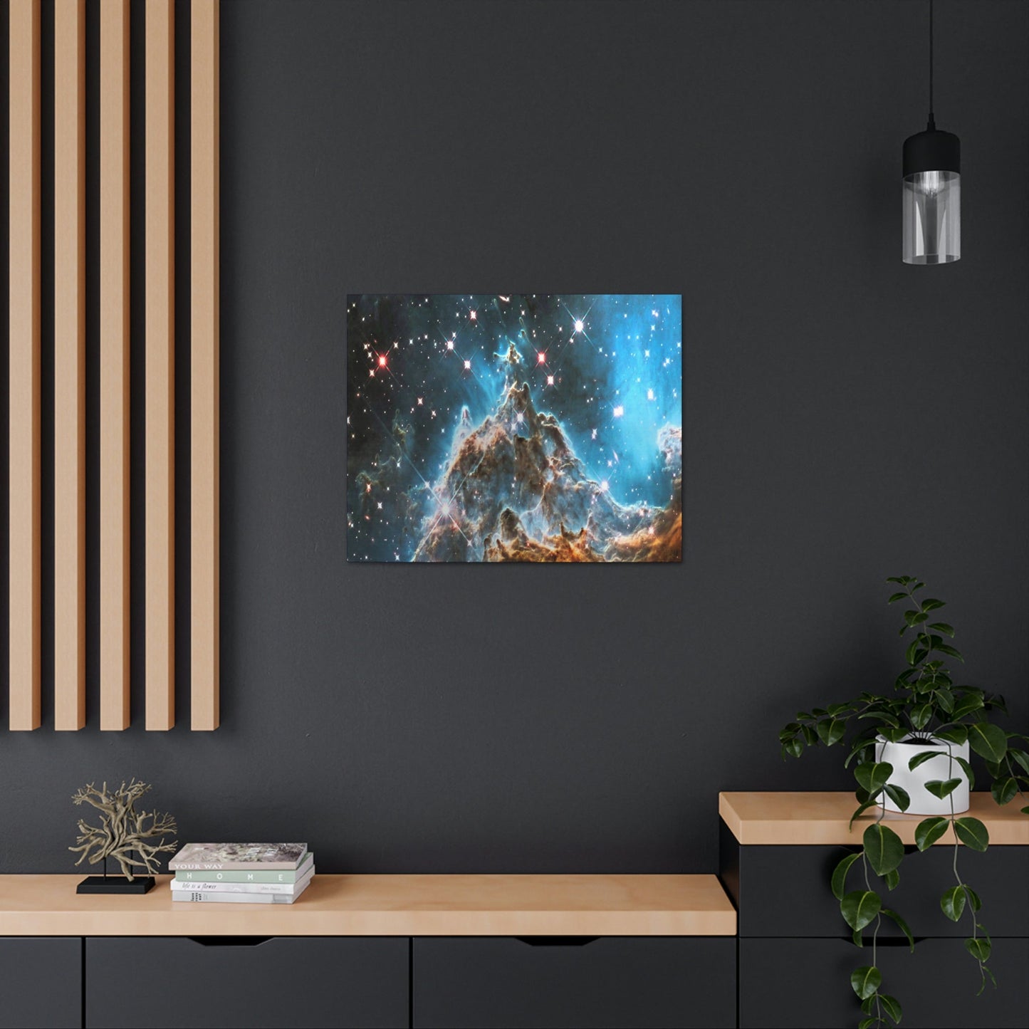 SPACE - Canvas Gallery Wraps - Monkey Head Nebula and stars by the Hubble space telescope - 051 - NASA - Green Forest Home