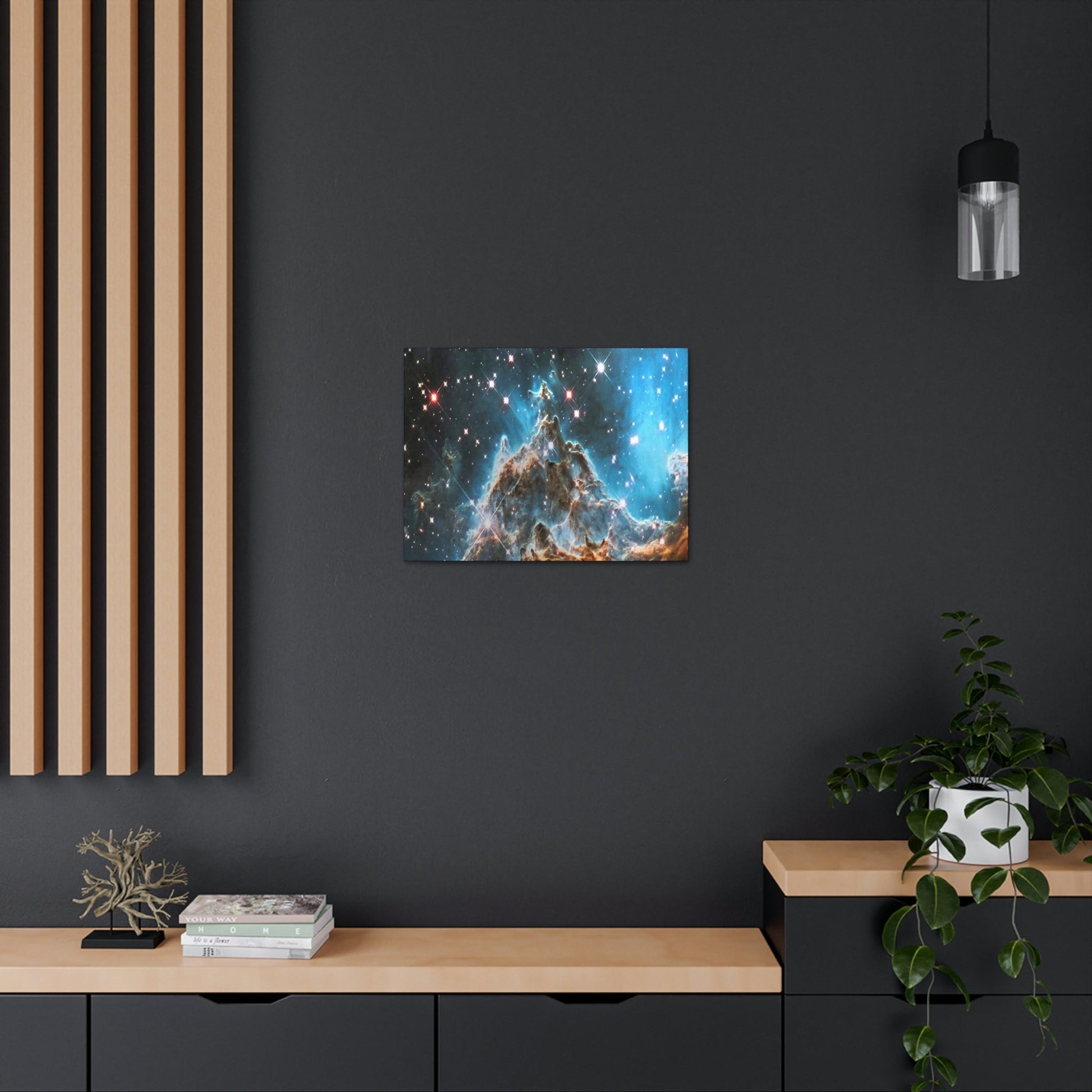 SPACE - Canvas Gallery Wraps - Monkey Head Nebula and stars by the Hubble space telescope - 051 - NASA - Green Forest Home