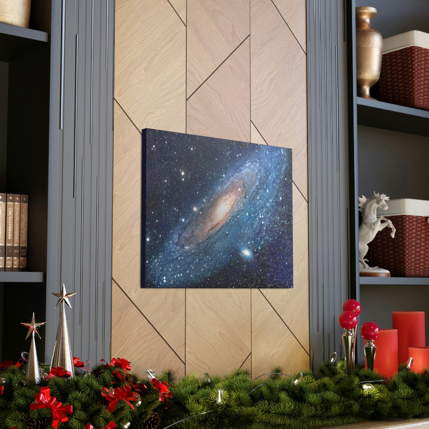 SPACE - Canvas Gallery Wraps - The Andromeda galaxy - closest to the Earth at 2.5 million light-years - NASA image - Green Forest Home