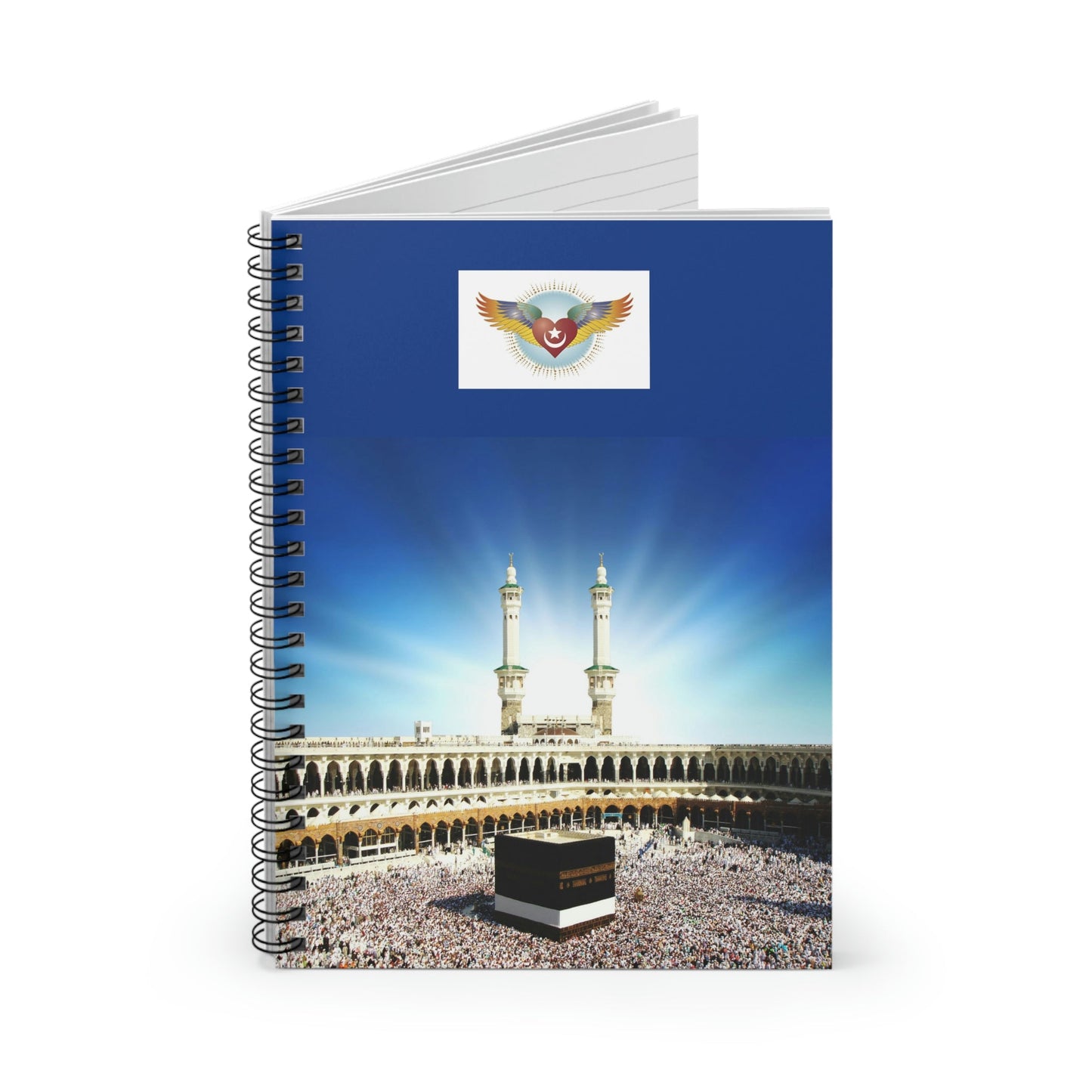 Spiral Notebook - US Print - Ruled Line - Awesome Holy Mosques of the World - Islam - Green Forest Home