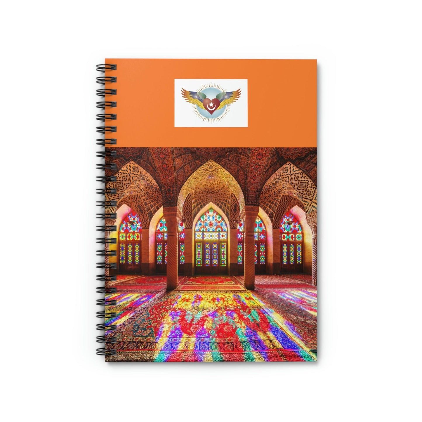 Spiral Notebook - US Print - Ruled Line - Awesome Holy Mosques of the World - Islam - Green Forest Home