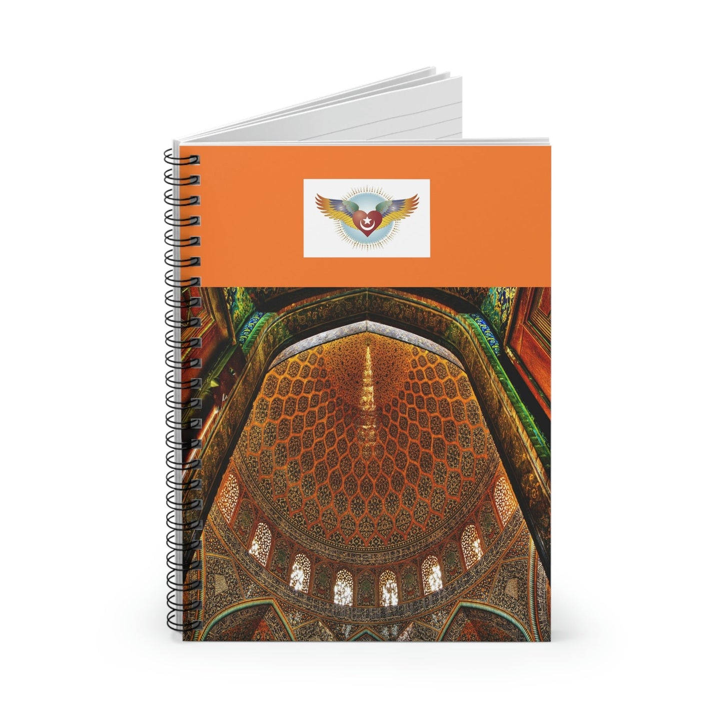 Spiral Notebook - US Print - Ruled Line - Awesome Holy Mosques of the World - Islam - Green Forest Home