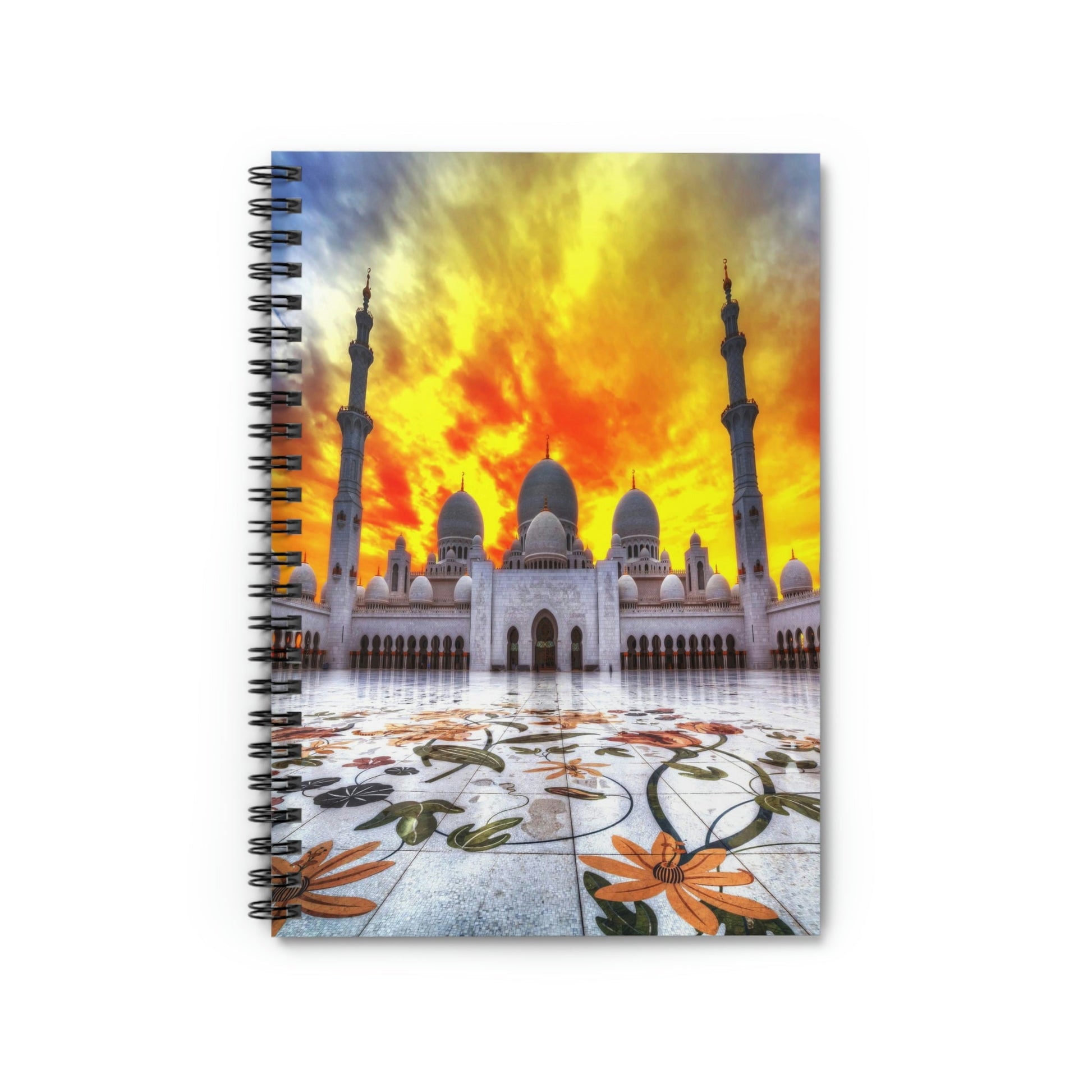 Spiral Notebook - US Print - Ruled Line - Awesome Holy Mosques of the World - Islam - Green Forest Home