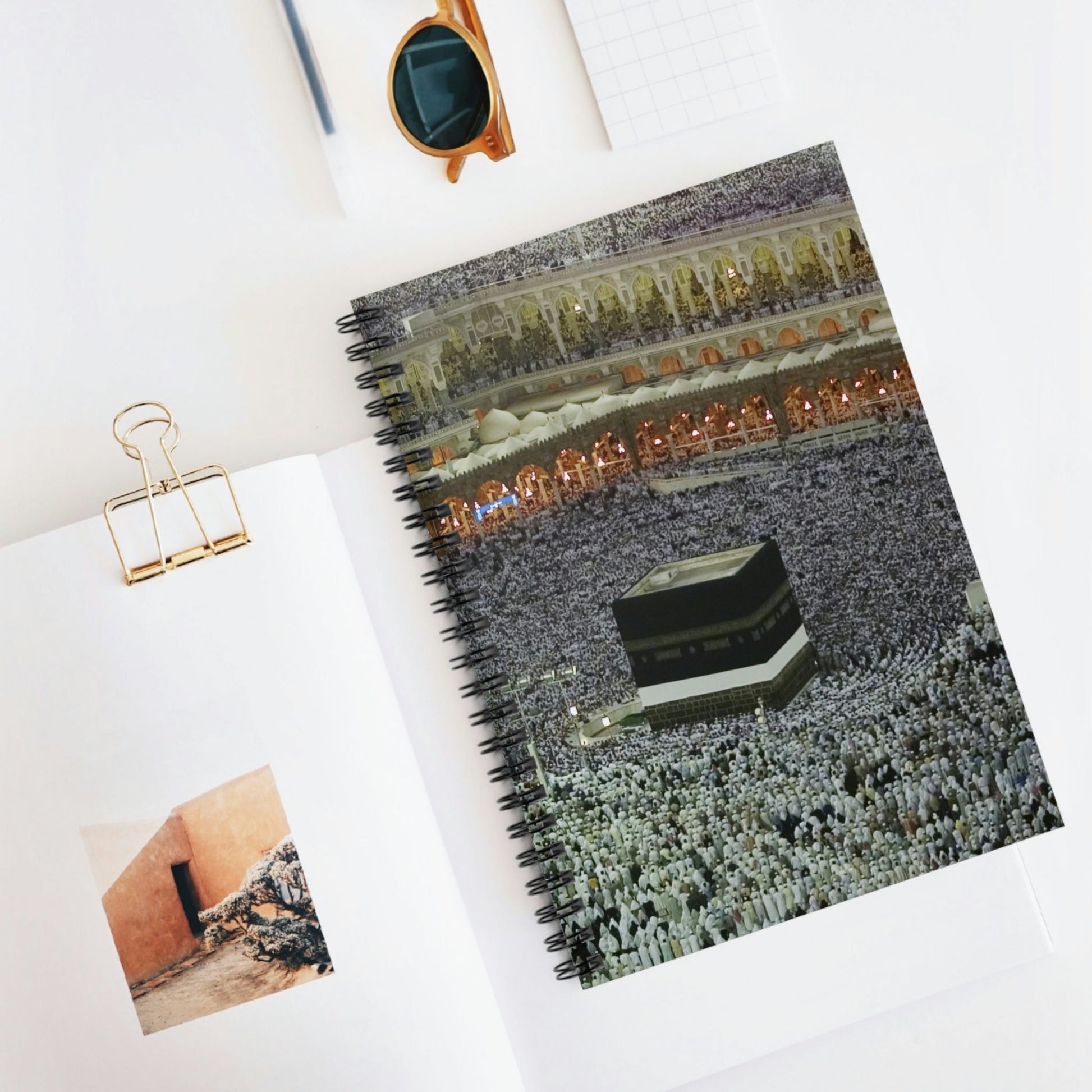 Spiral Notebook - US Print - Ruled Line - Awesome Holy Mosques of the World - Islam - Green Forest Home