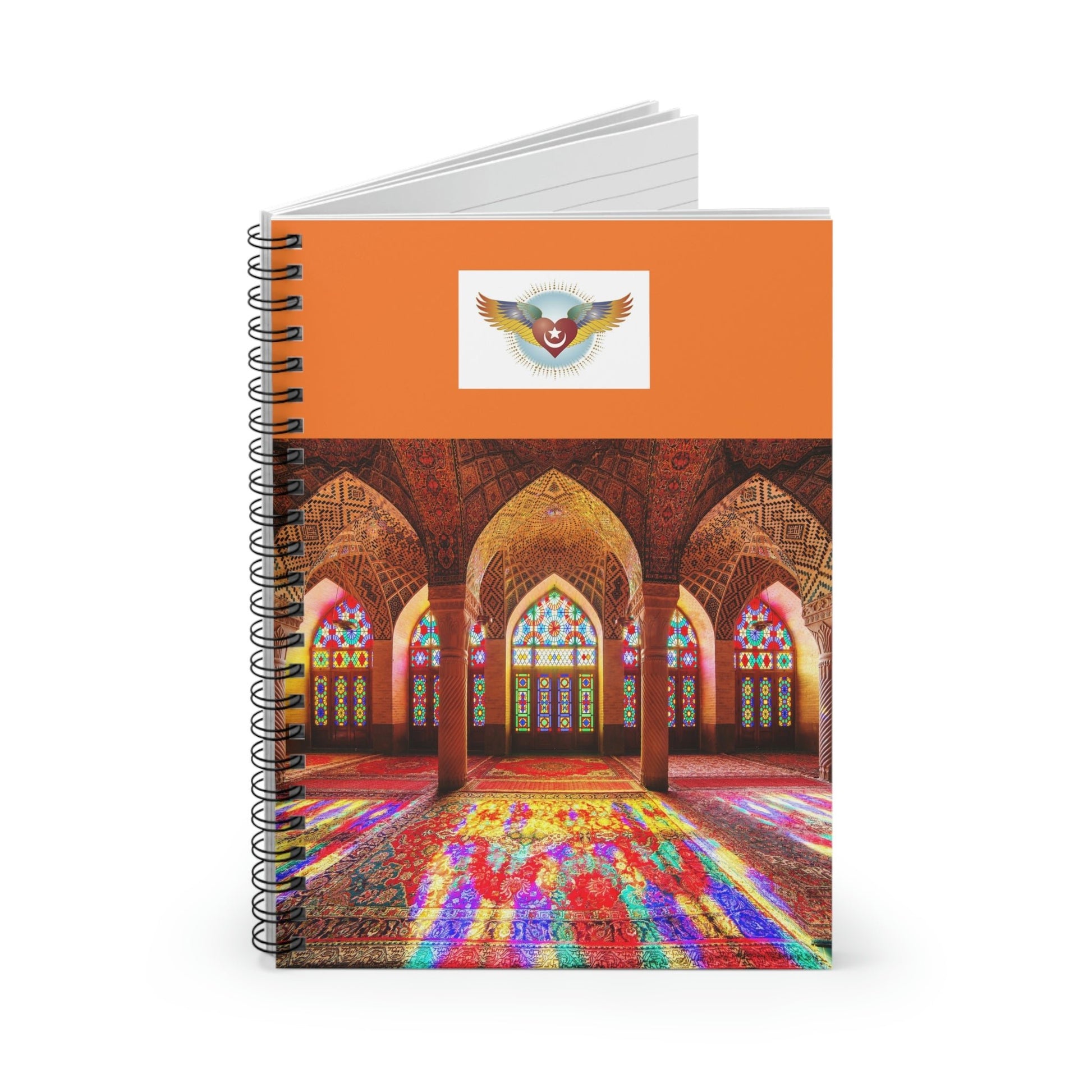 Spiral Notebook - US Print - Ruled Line - Awesome Holy Mosques of the World - Islam - Green Forest Home