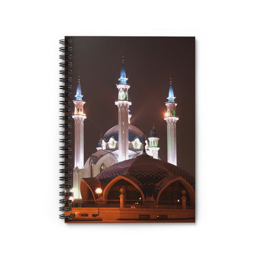 Spiral Notebook - US Print - Ruled Line - Awesome Holy Mosques of the World - Islam - Green Forest Home