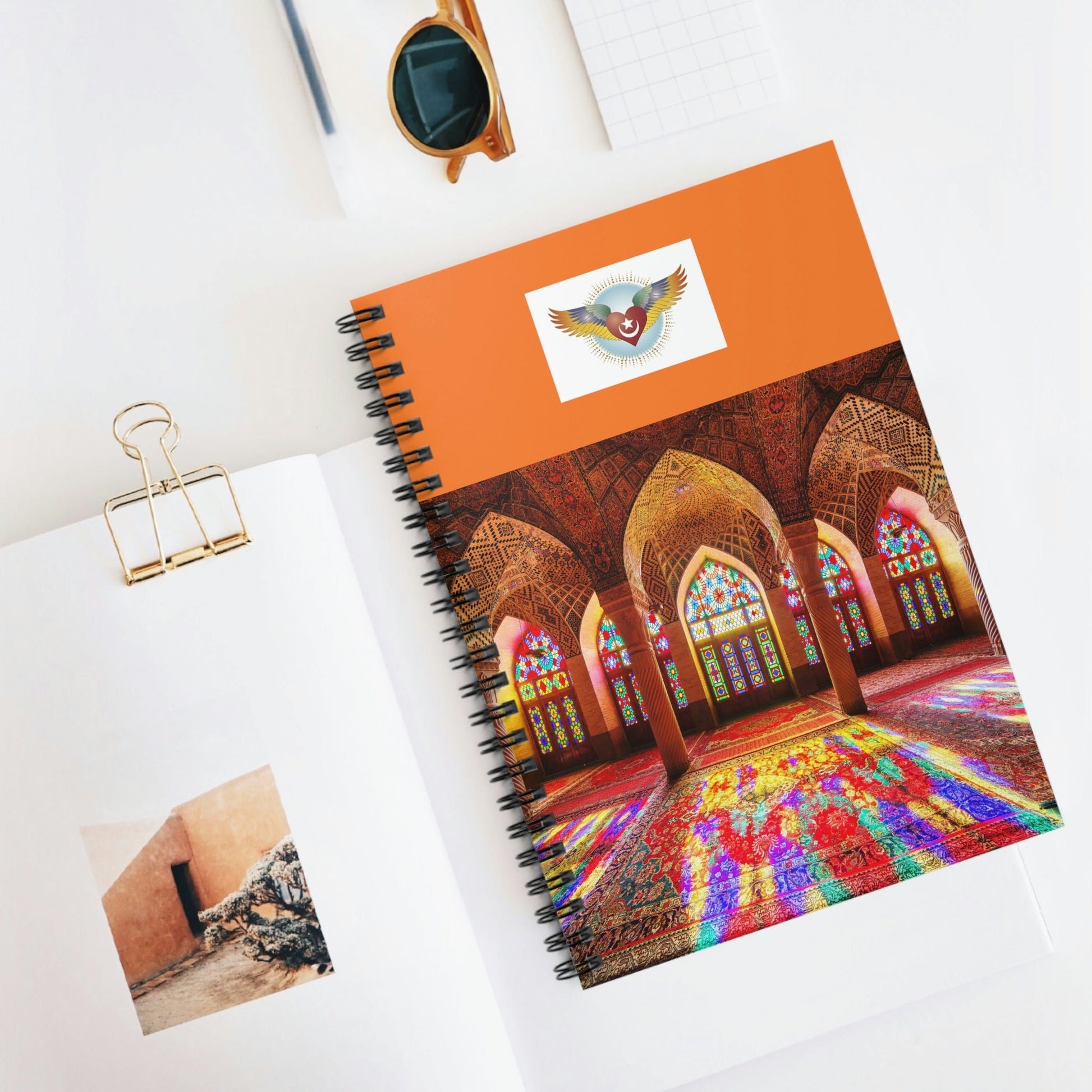 Spiral Notebook - US Print - Ruled Line - Awesome Holy Mosques of the World - Islam - Green Forest Home