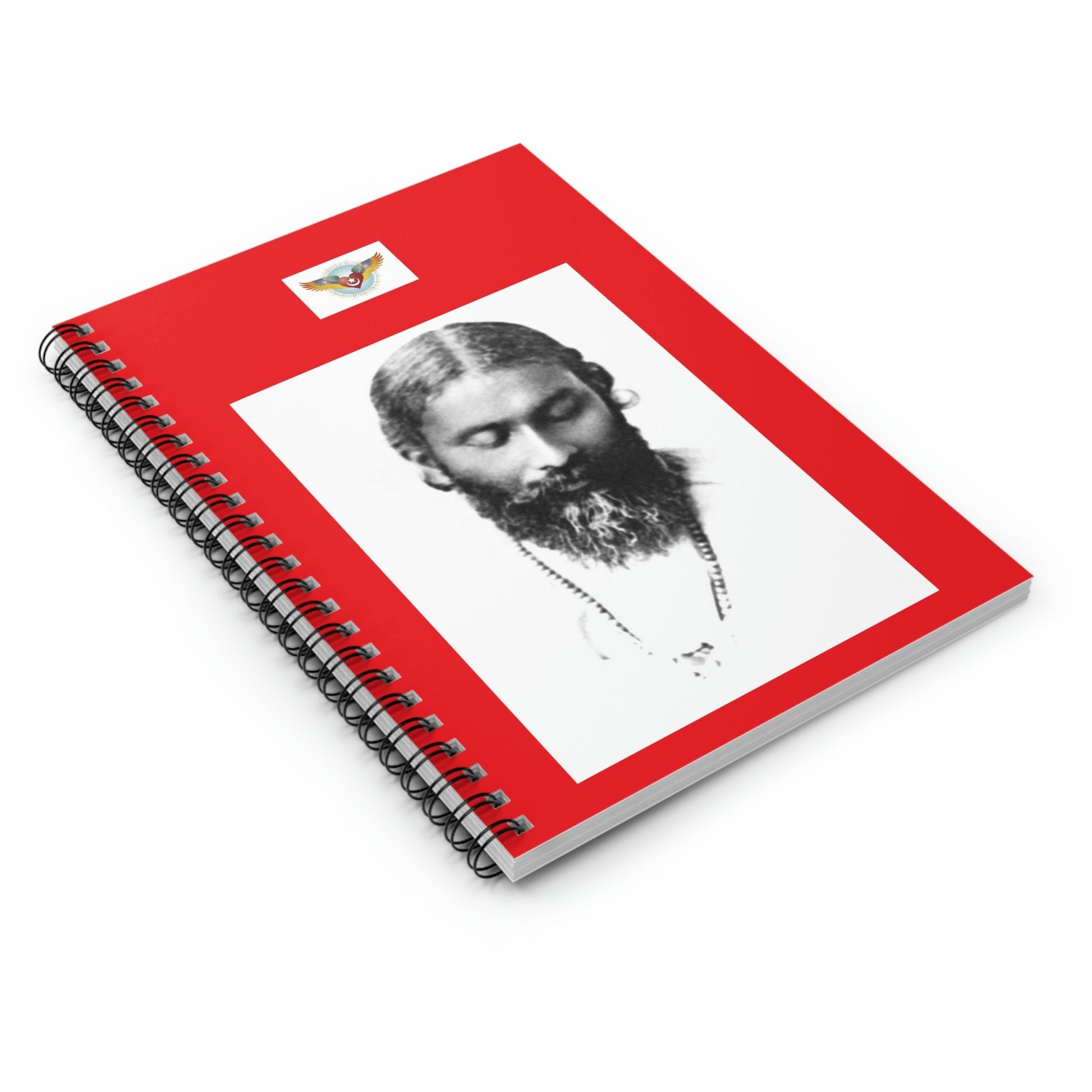 Spiral Notebook - US Print - Ruled Line - Sufi Master Inayat Khan - Mystic Islam - Green Forest Home