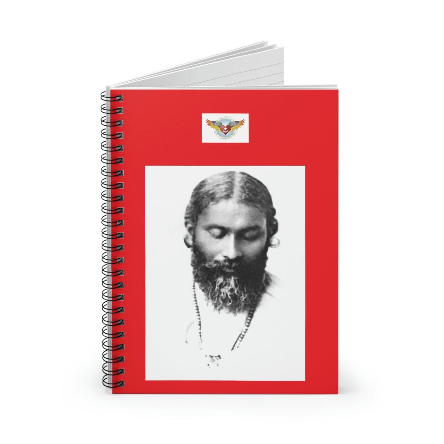 Spiral Notebook - US Print - Ruled Line - Sufi Master Inayat Khan - Mystic Islam - Green Forest Home