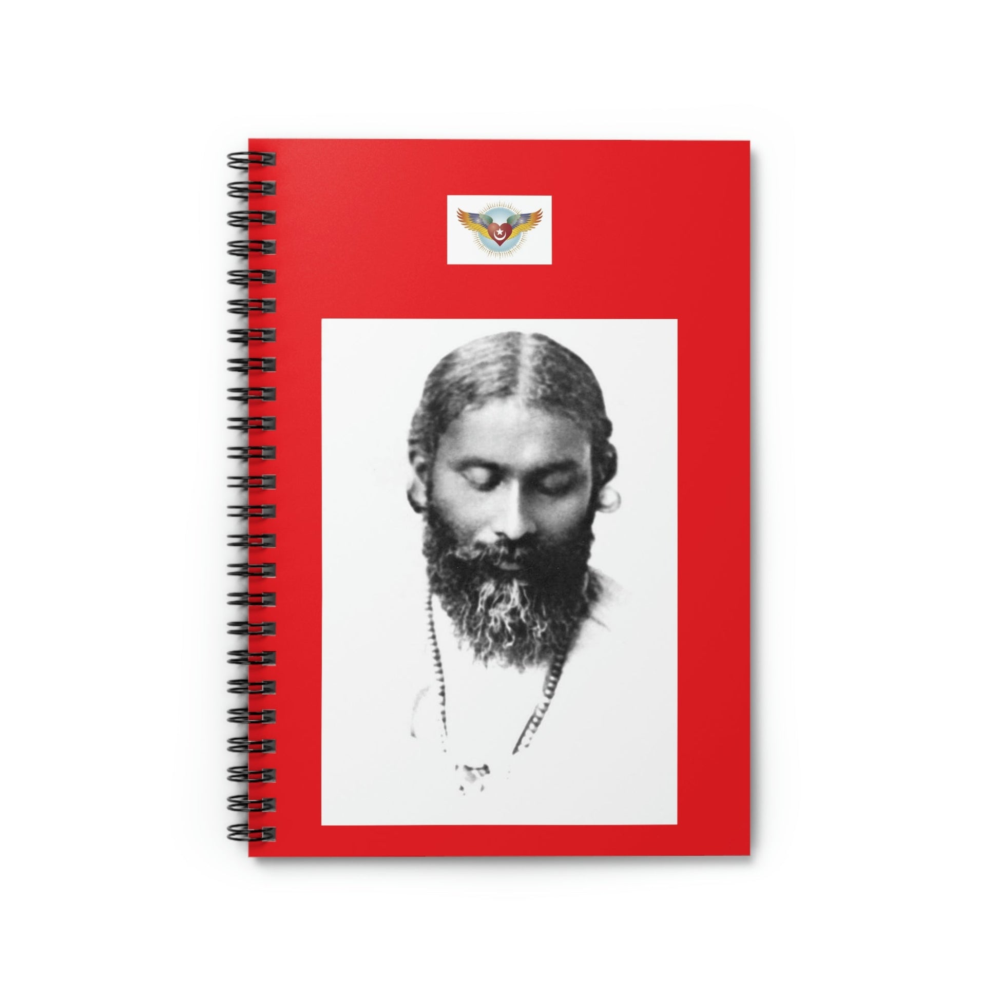 Spiral Notebook - US Print - Ruled Line - Sufi Master Inayat Khan - Mystic Islam - Green Forest Home