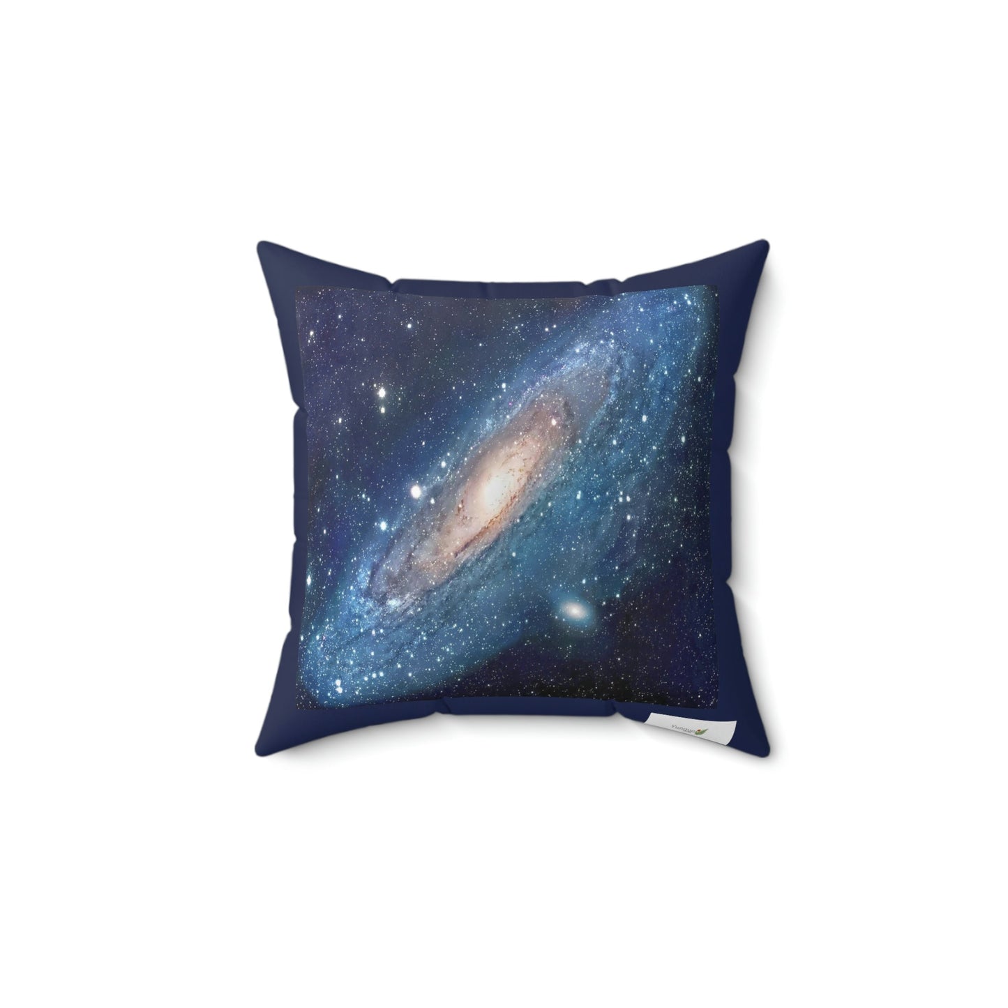 Spun Polyester Square Pillow - Andromeda Galaxy - the closes to Earth - NASA HUBBLE - Green Forest Home