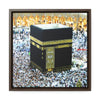 Square Framed Premium Canvas - Holly Kaaba in Mecca, Saudi Arabia - Islam - Green Forest Home