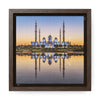 Square Framed Premium Canvas - Shikh Zayed Grand mosque in Abu Dhabi - UAE - Green Forest Home