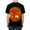 STAR MARVELS: Unisex AOP Cut & Sew Tee - Our beloved Moon and Sun - NASA HUBBLE space telescope - Green Forest Home