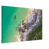 Thin Canvas - An aerial photo of beautiful beaches in Byron Bay. AUSTRALIA - Green Forest Home