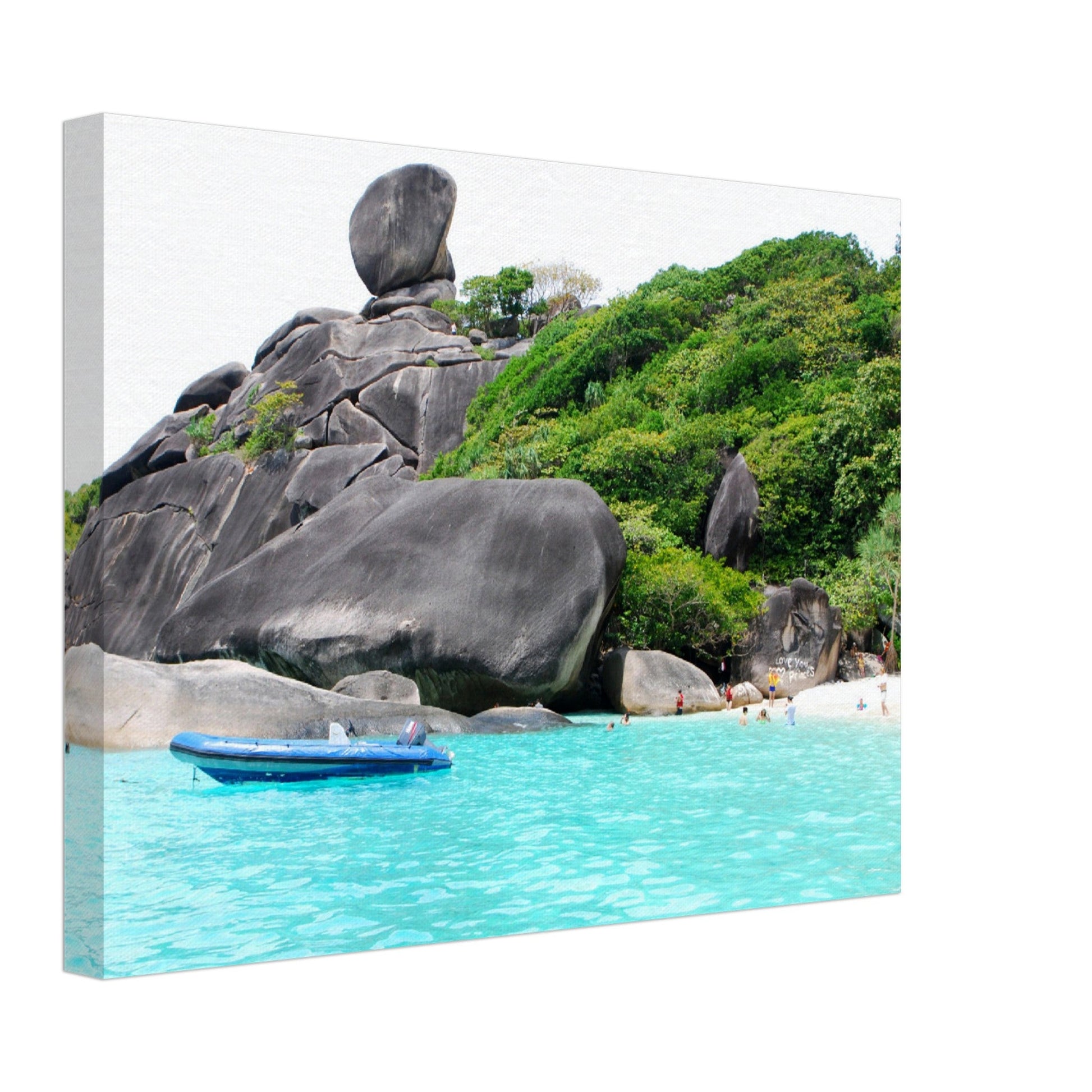 Thin Canvas - Blue Sea with sailing granite at Similan Islands - THAILAND - Green Forest Home