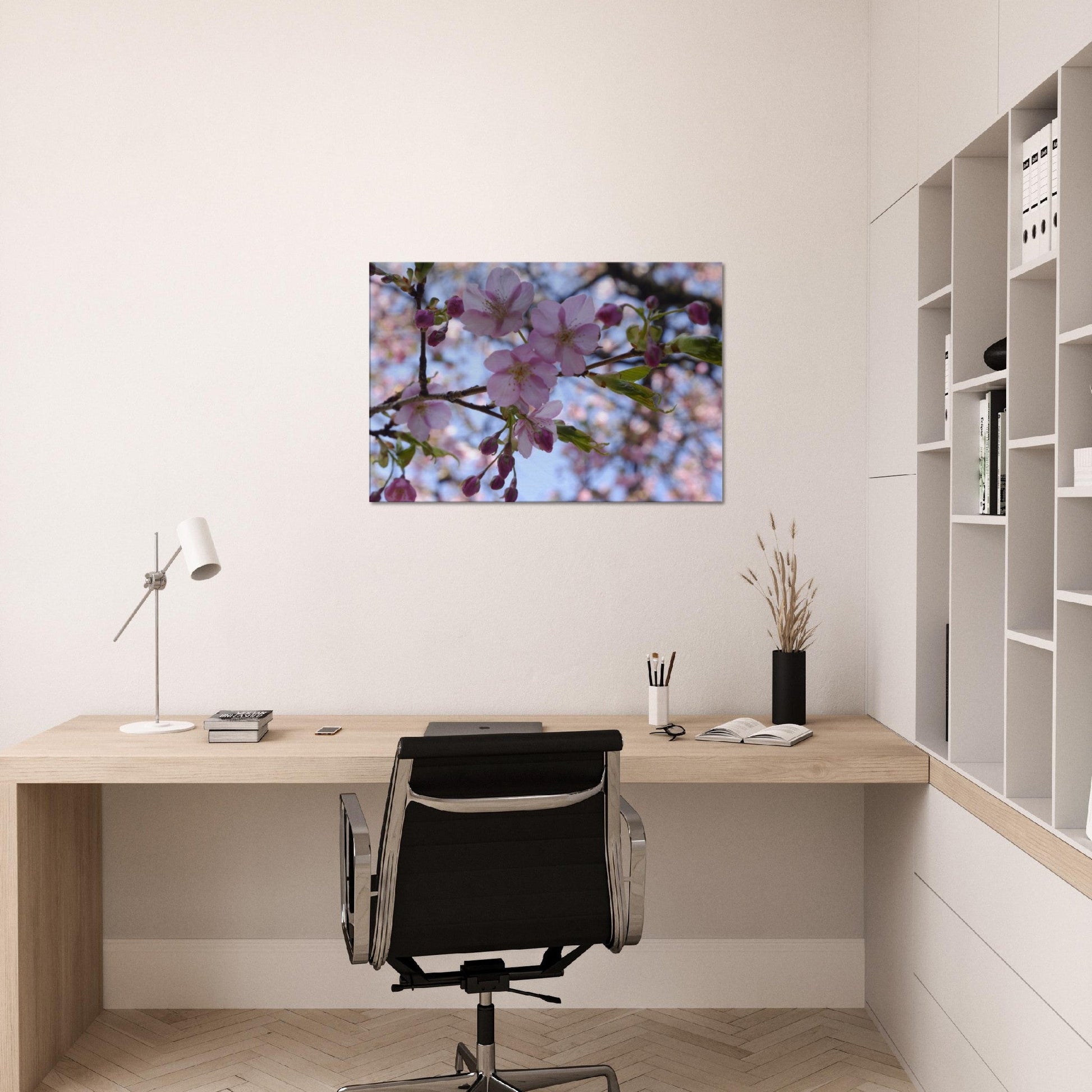 Thin Canvas Close-up Japan cherry blossom pink flower sakura branch nature - JAPAN - Green Forest Home