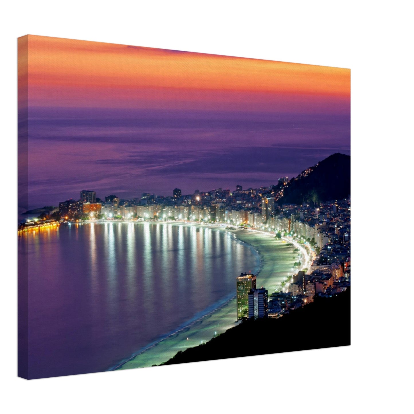 Thin Canvas - Copacabana beach. Rio de Janeiro - BRAZIL - South America - Green Forest Home