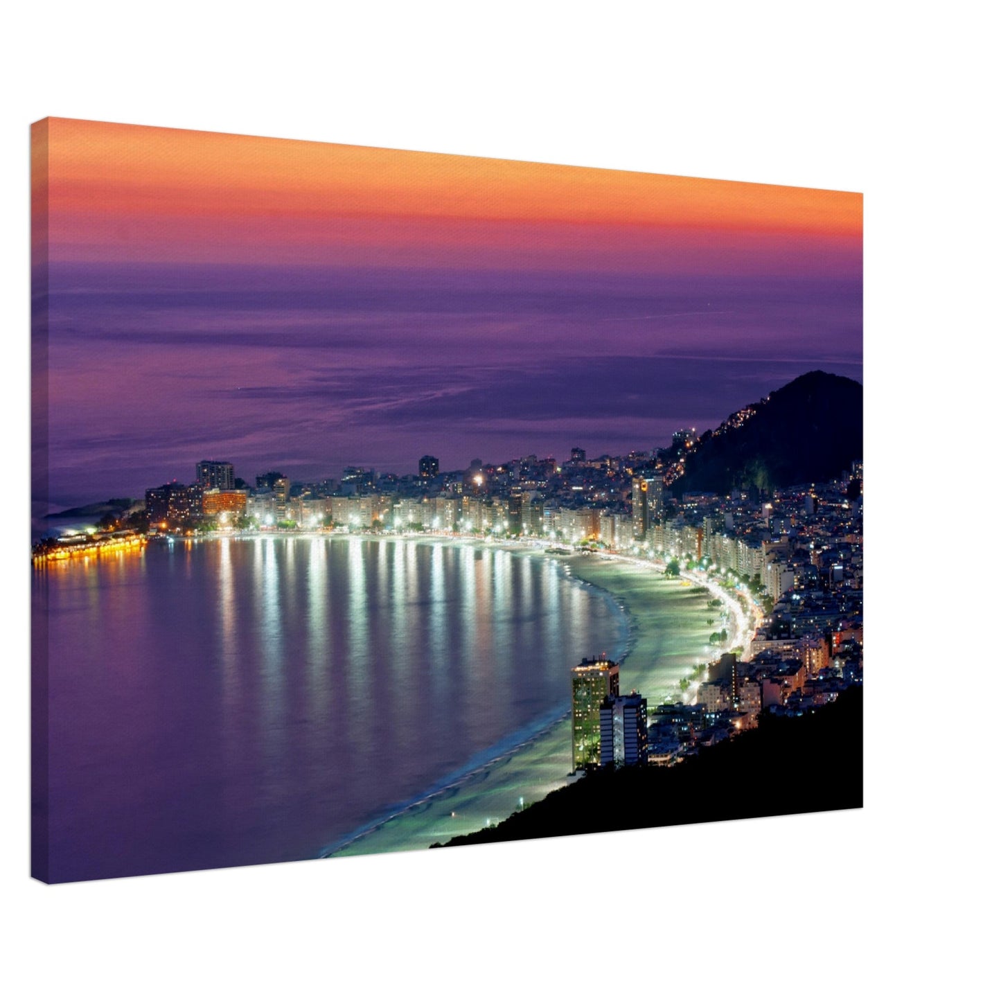 Thin Canvas - Copacabana beach. Rio de Janeiro - BRAZIL - South America - Green Forest Home