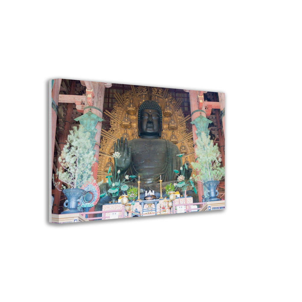 Thin Canvas - Giant Buddha Statue Daibutsu at Todaiji Temple in Nara, JAPAN - Green Forest Home