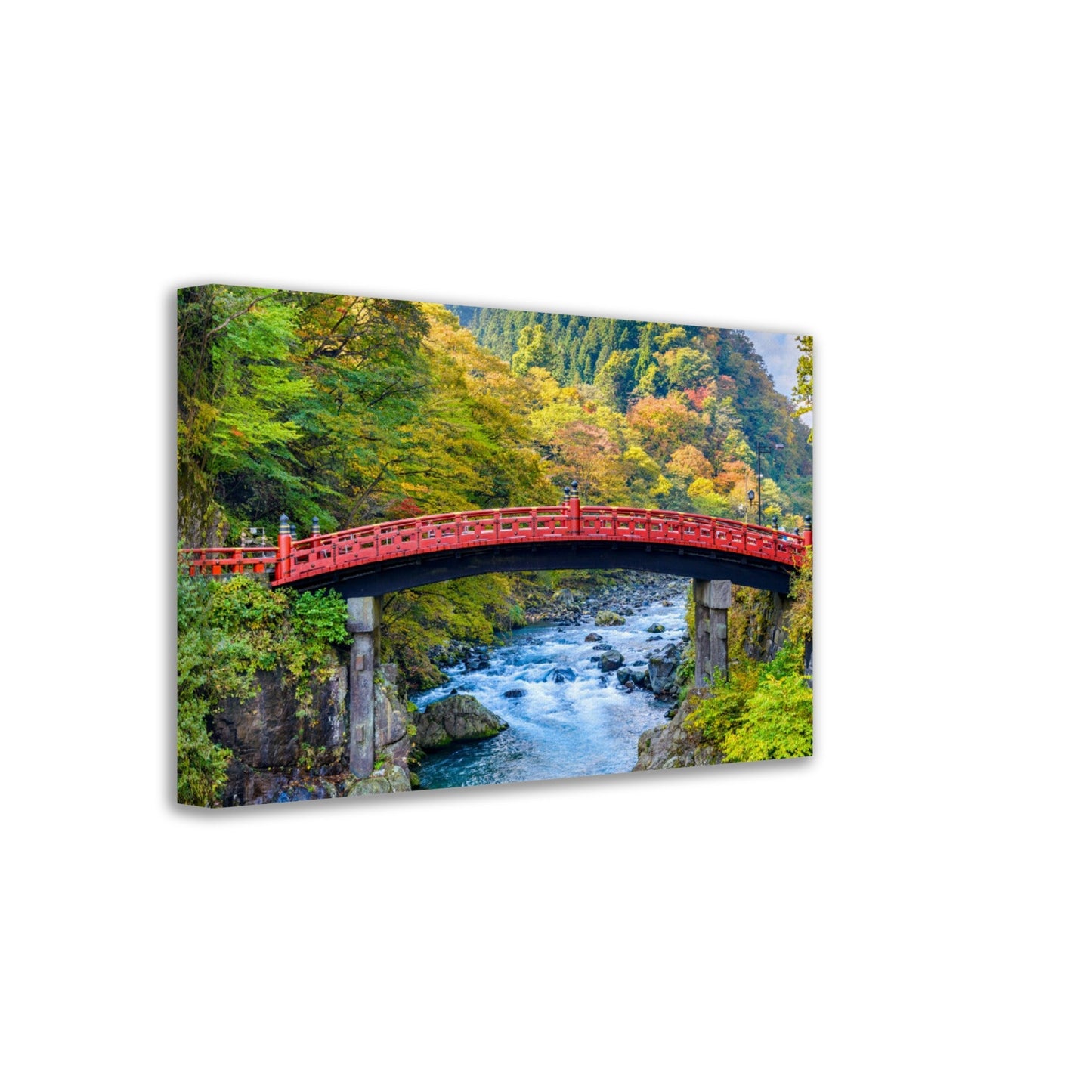 Thin Canvas - Nikko, Japan at Shinkyo Bridge. - JAPAN - Green Forest Home