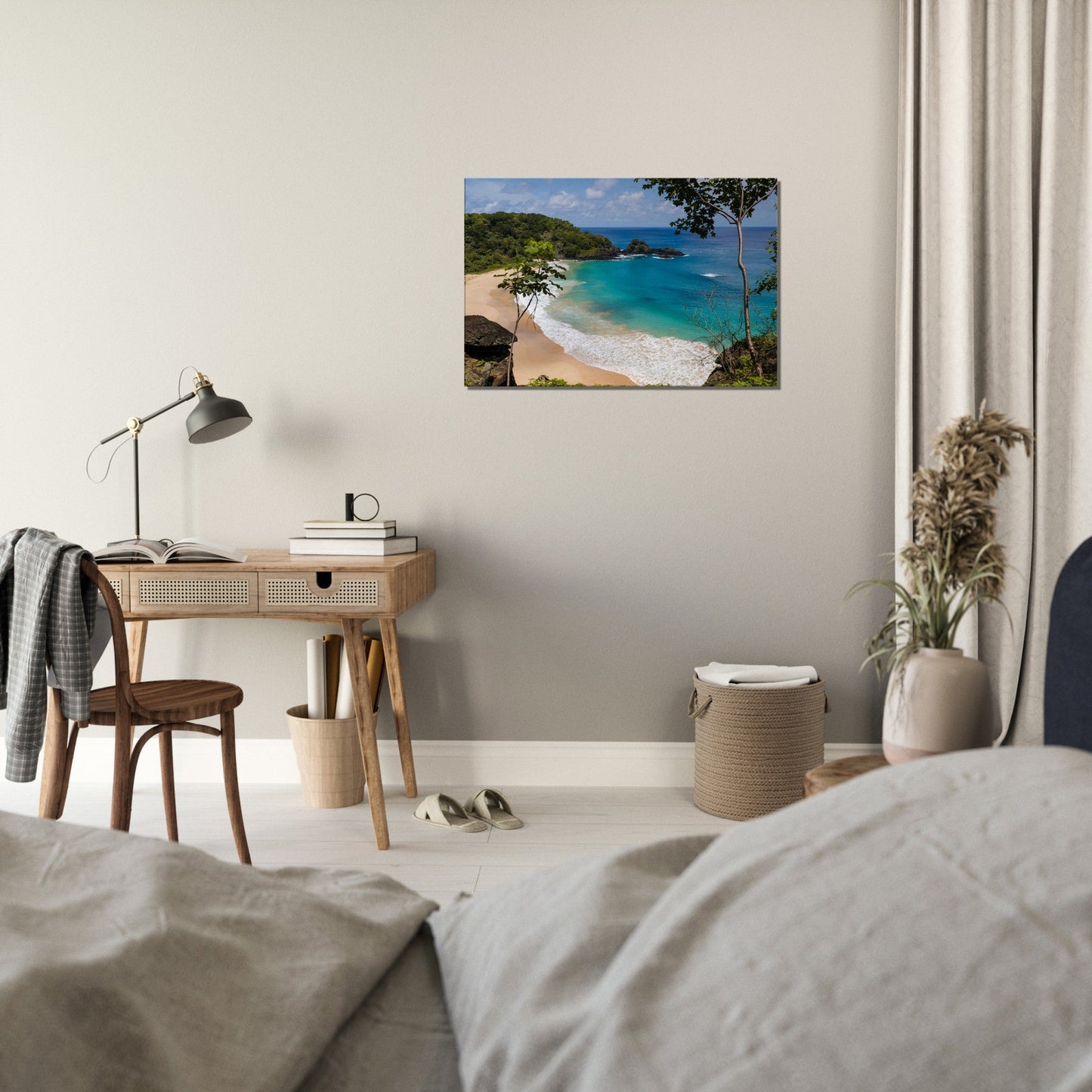 Thin Canvas - Panorama of Sancho beach in Fernando de Noronha, state of Pernambuco, - BRAZIL - Green Forest Home