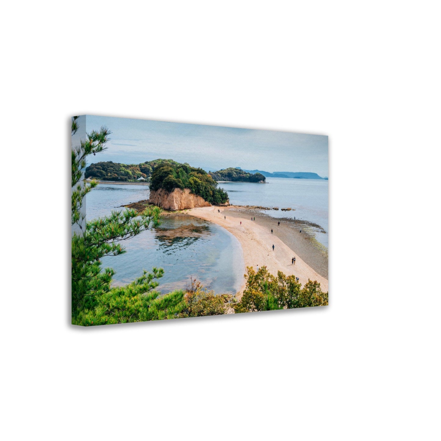 Thin Canvas - Shodoshima Angel road sea landscape in Shikoku - JAPAN - Green Forest Home