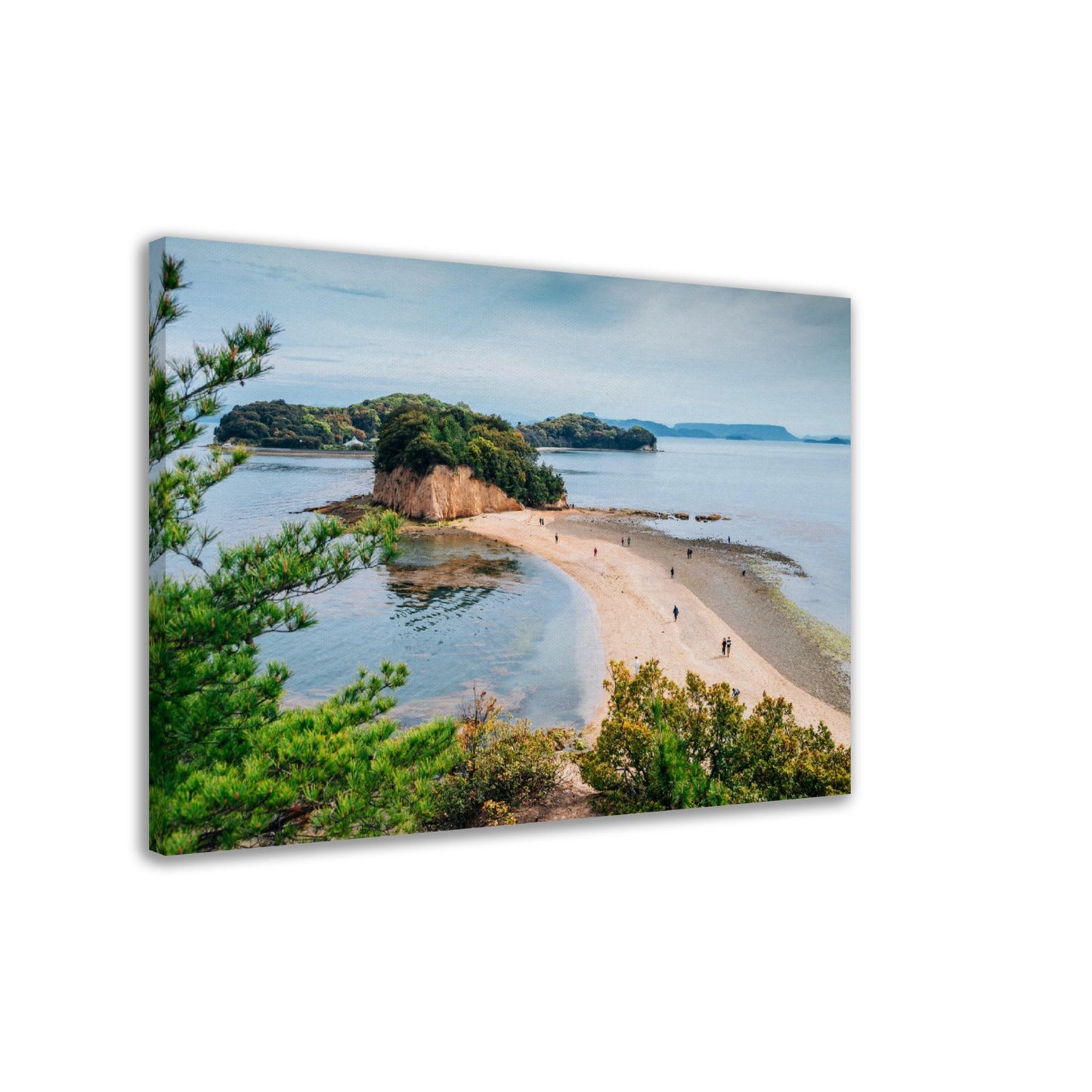 Thin Canvas - Shodoshima Angel road sea landscape in Shikoku - JAPAN - Green Forest Home