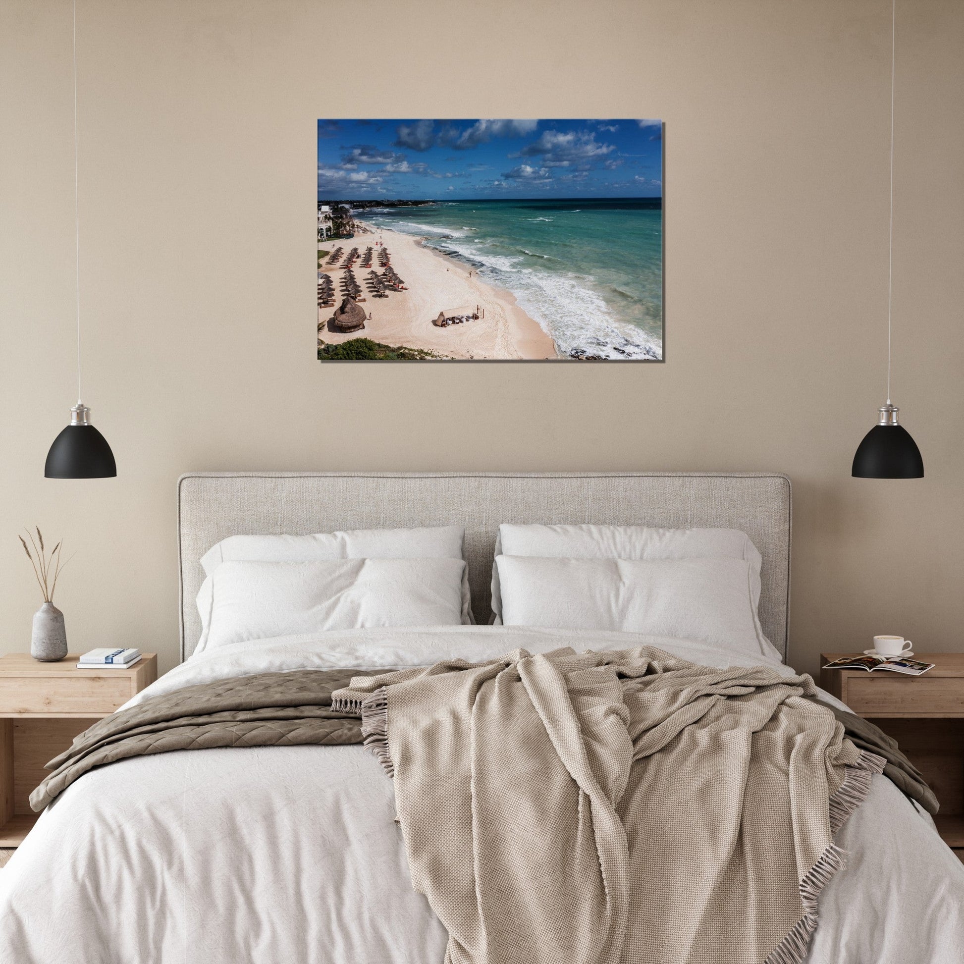 Thin Canvas - The Atlantic Ocean, the beaches of Punta Cana. Caribbean turquoise sea water - DOMINICAN REPUBLIC - Green Forest Home