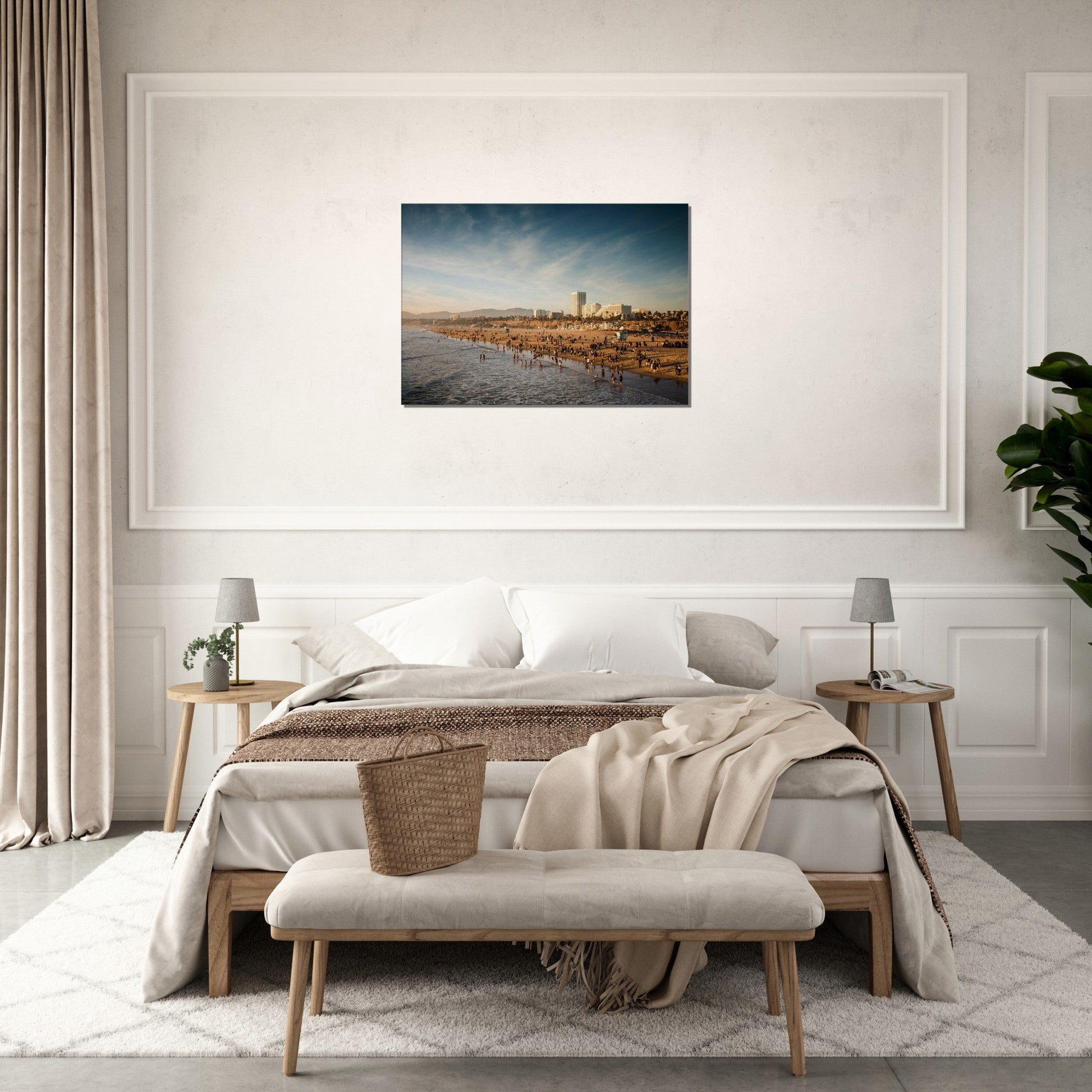 Thin Canvas - The Famous Santa Monica Beach and Venice Beach in California - USA - Green Forest Home