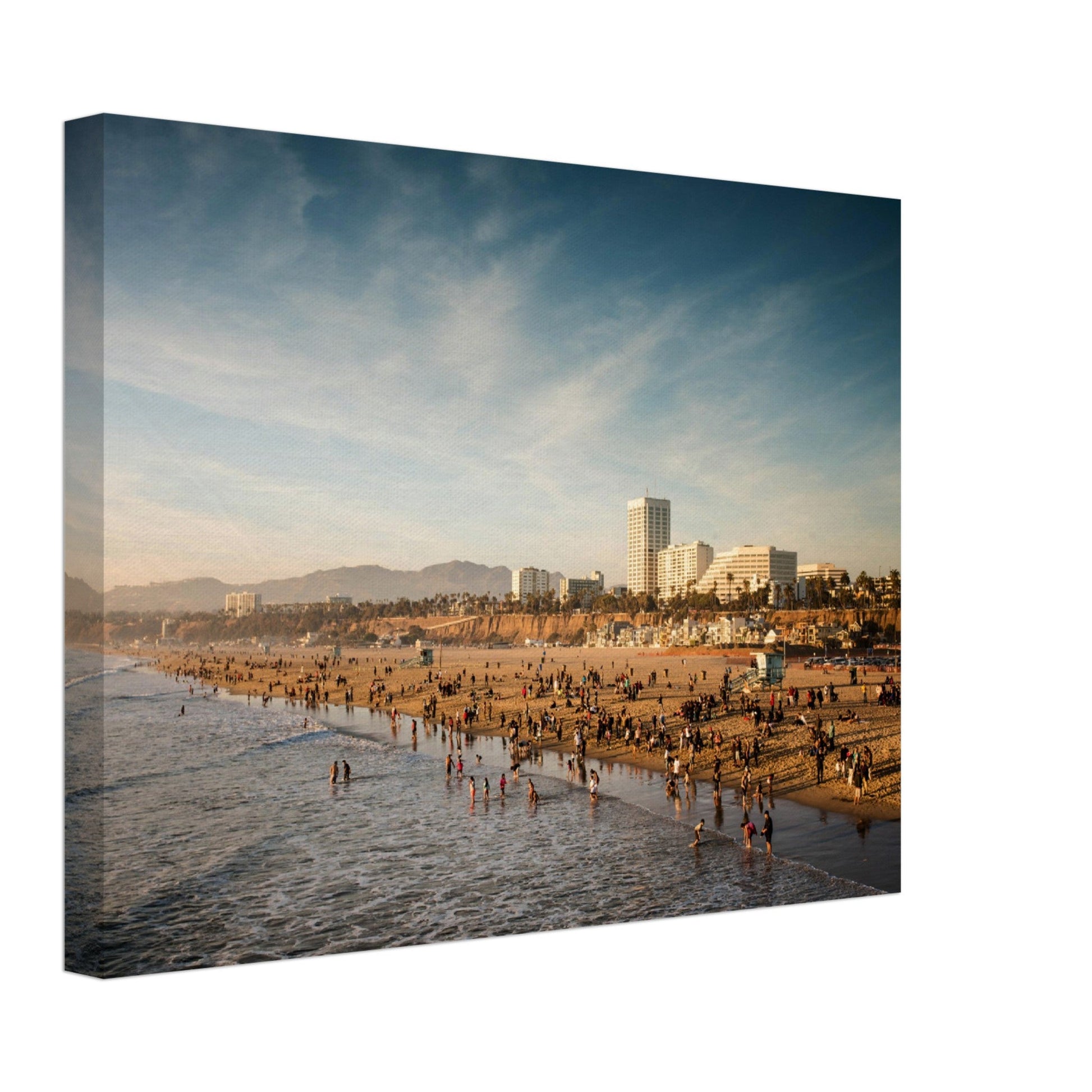 Thin Canvas - The Famous Santa Monica Beach and Venice Beach in California - USA - Green Forest Home