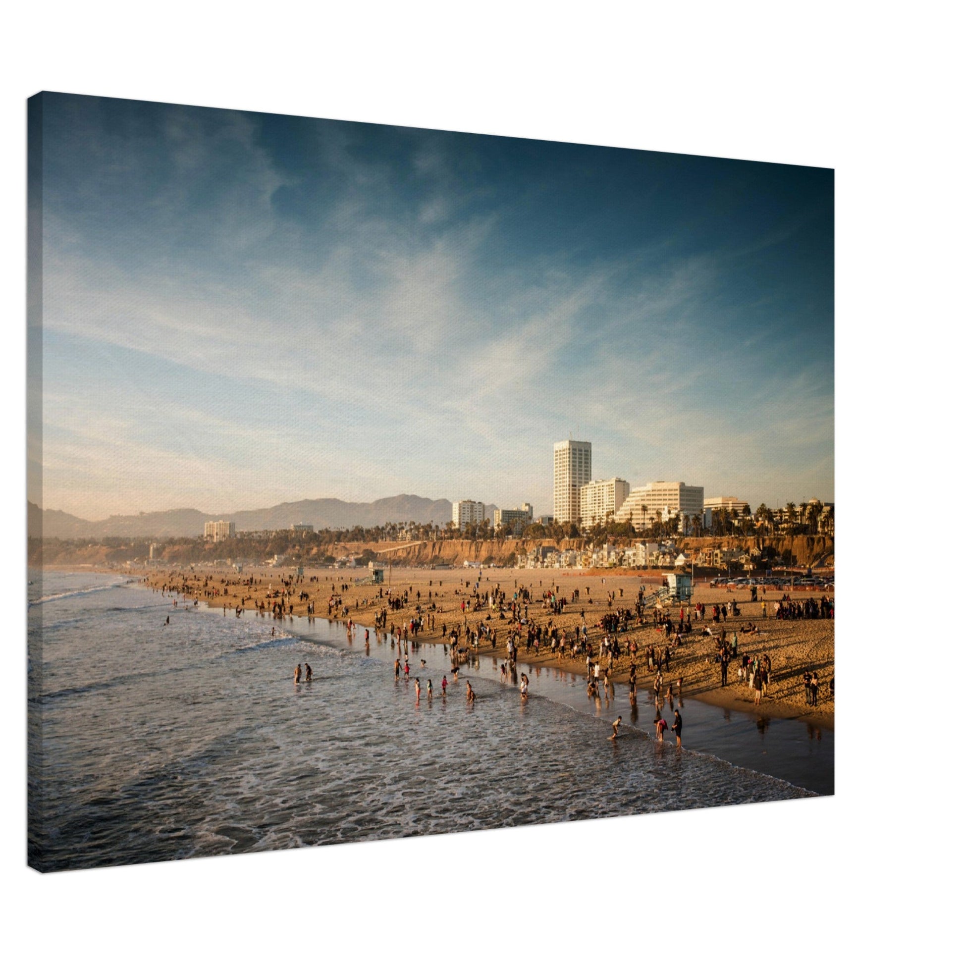 Thin Canvas - The Famous Santa Monica Beach and Venice Beach in California - USA - Green Forest Home