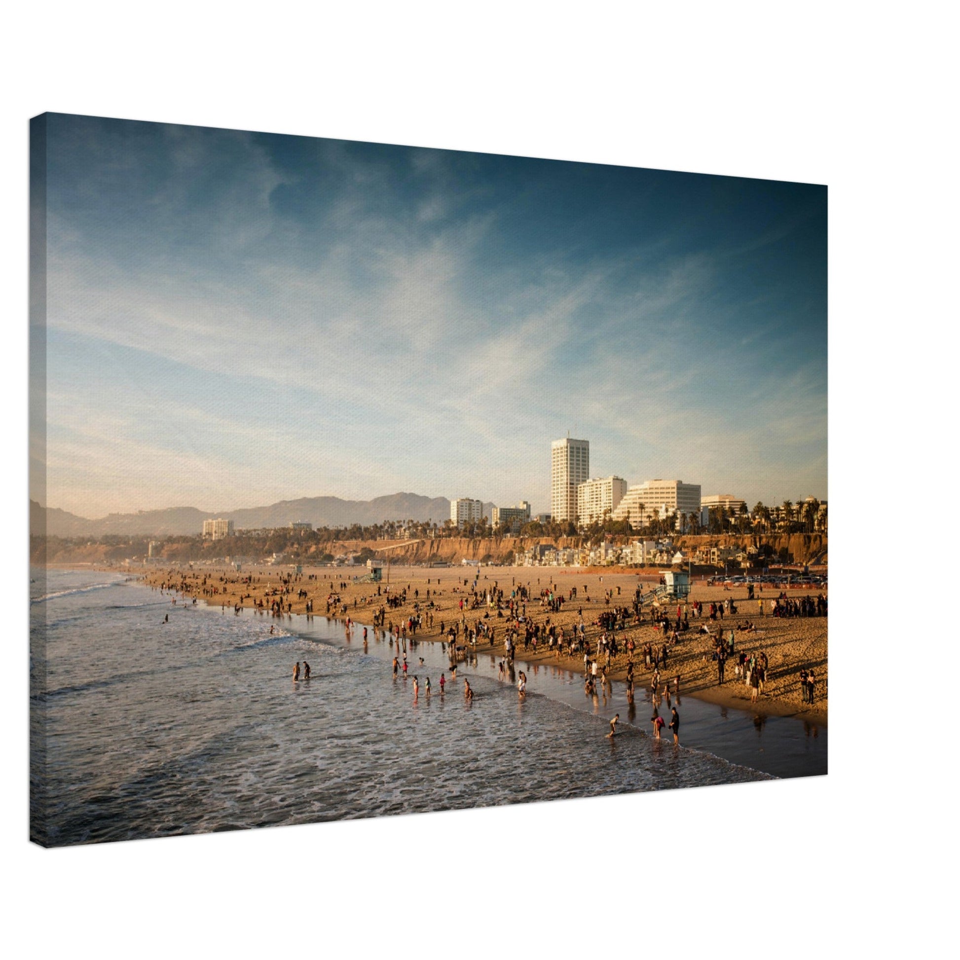 Thin Canvas - The Famous Santa Monica Beach and Venice Beach in California - USA - Green Forest Home