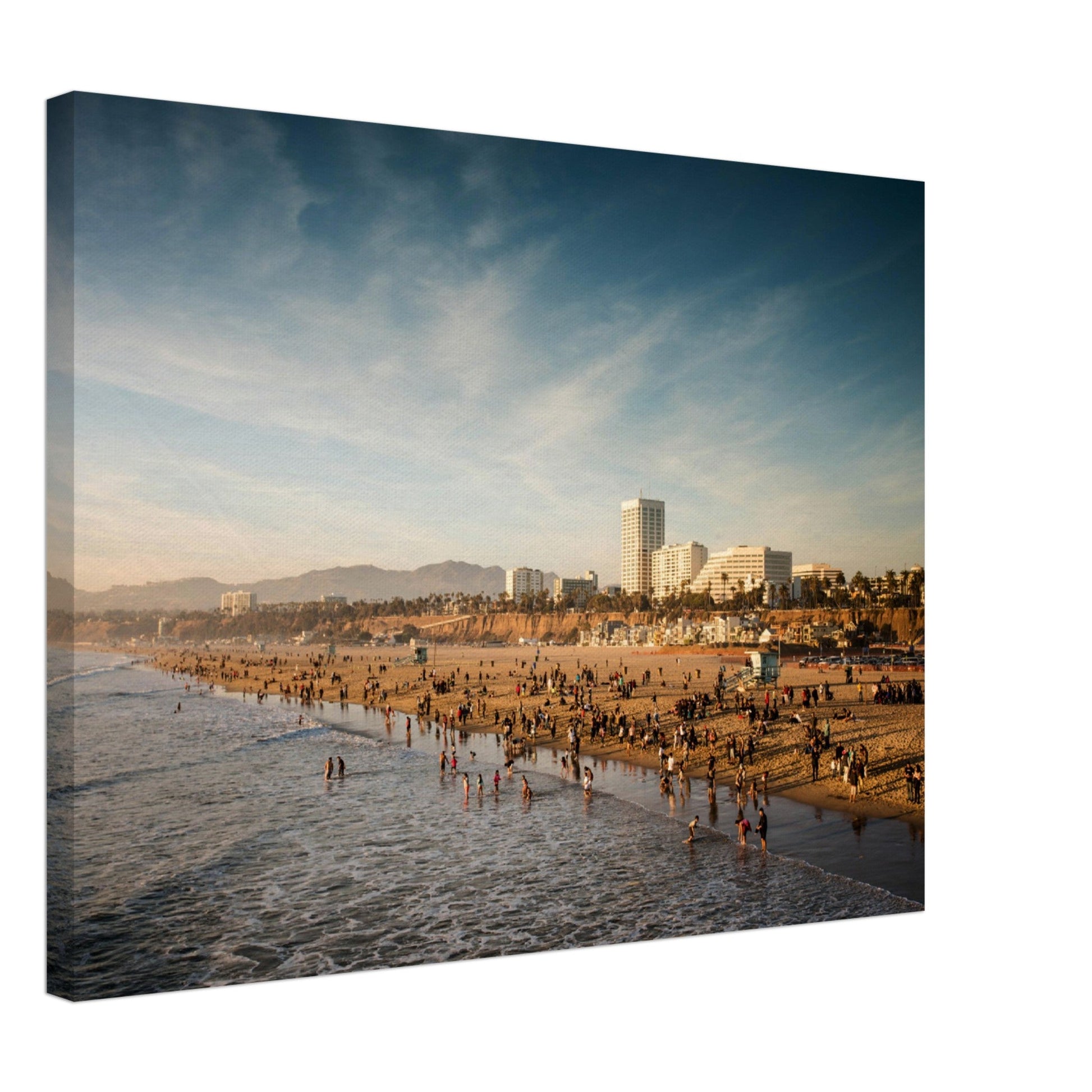 Thin Canvas - The Famous Santa Monica Beach and Venice Beach in California - USA - Green Forest Home