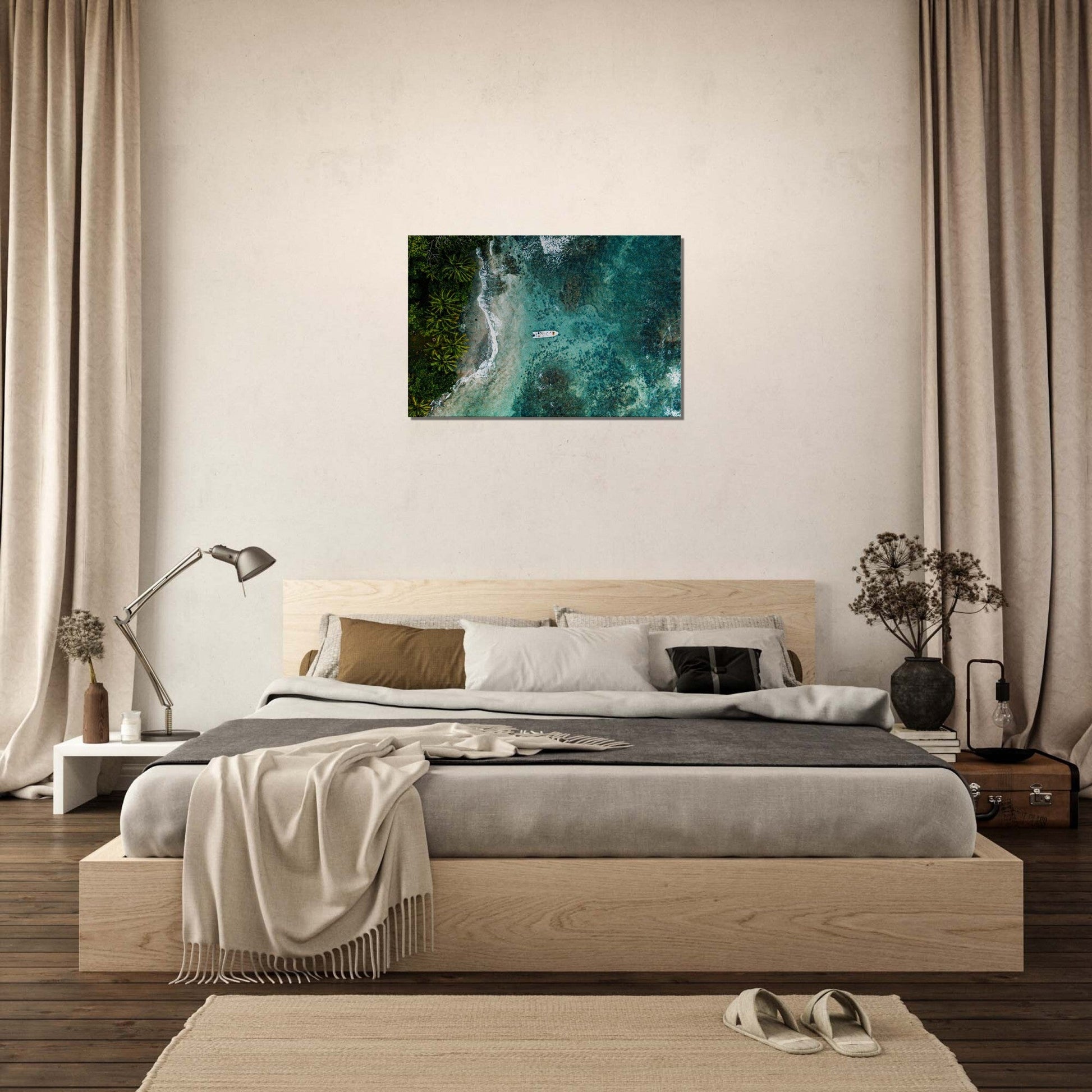 Thin Canvas - Top view shot of a beautiful island - COSTA RICA - Green Forest Home