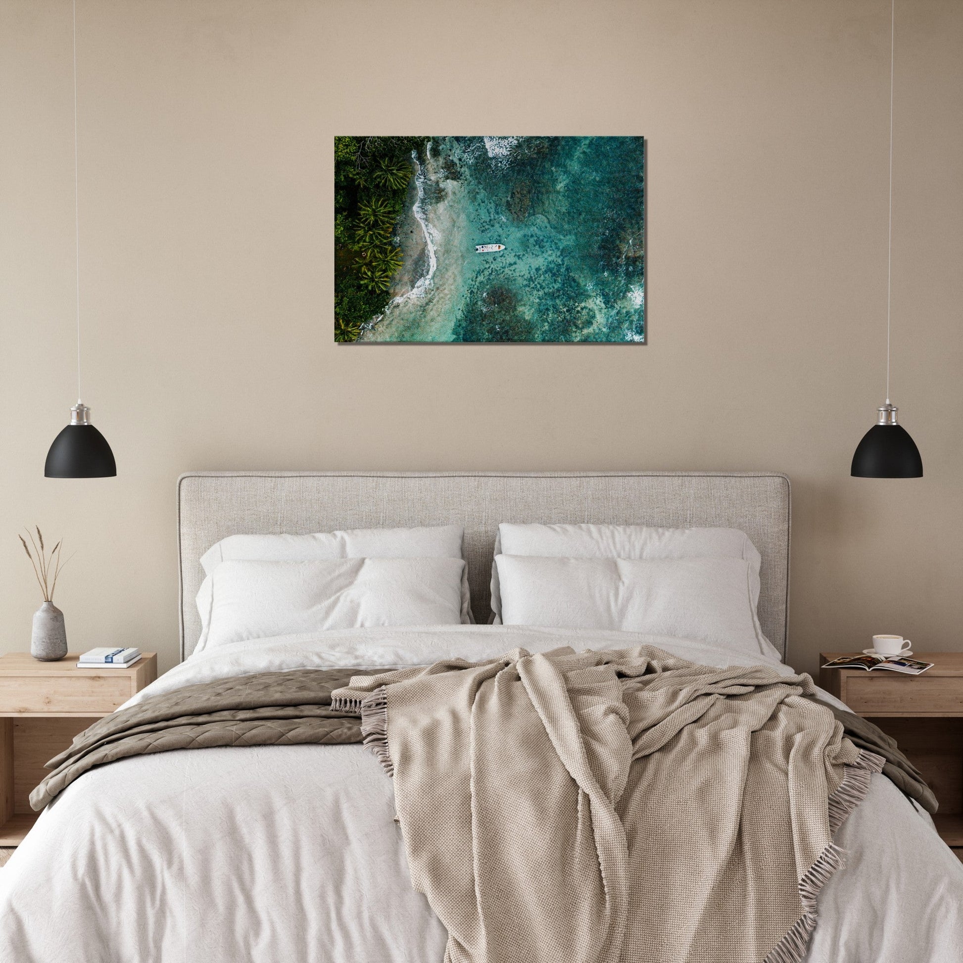 Thin Canvas - Top view shot of a beautiful island - COSTA RICA - Green Forest Home