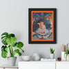 Tibetan Buddhism - Framed Vertical Poster - Realized Buddhist - MahaSiddha Milarepa - Tibet - Print in USA - Green Forest Home