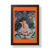 Tibetan Buddhism - Framed Vertical Poster - Realized Buddhist - MahaSiddha Milarepa - Tibet - Print in USA - Green Forest Home